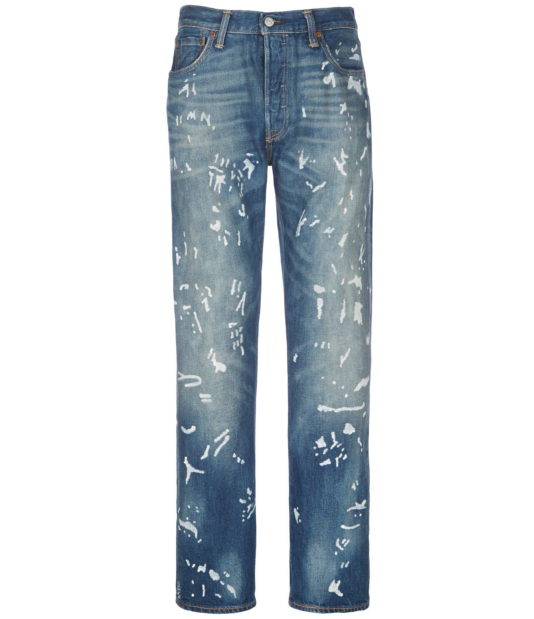 levi paint splatter jeans