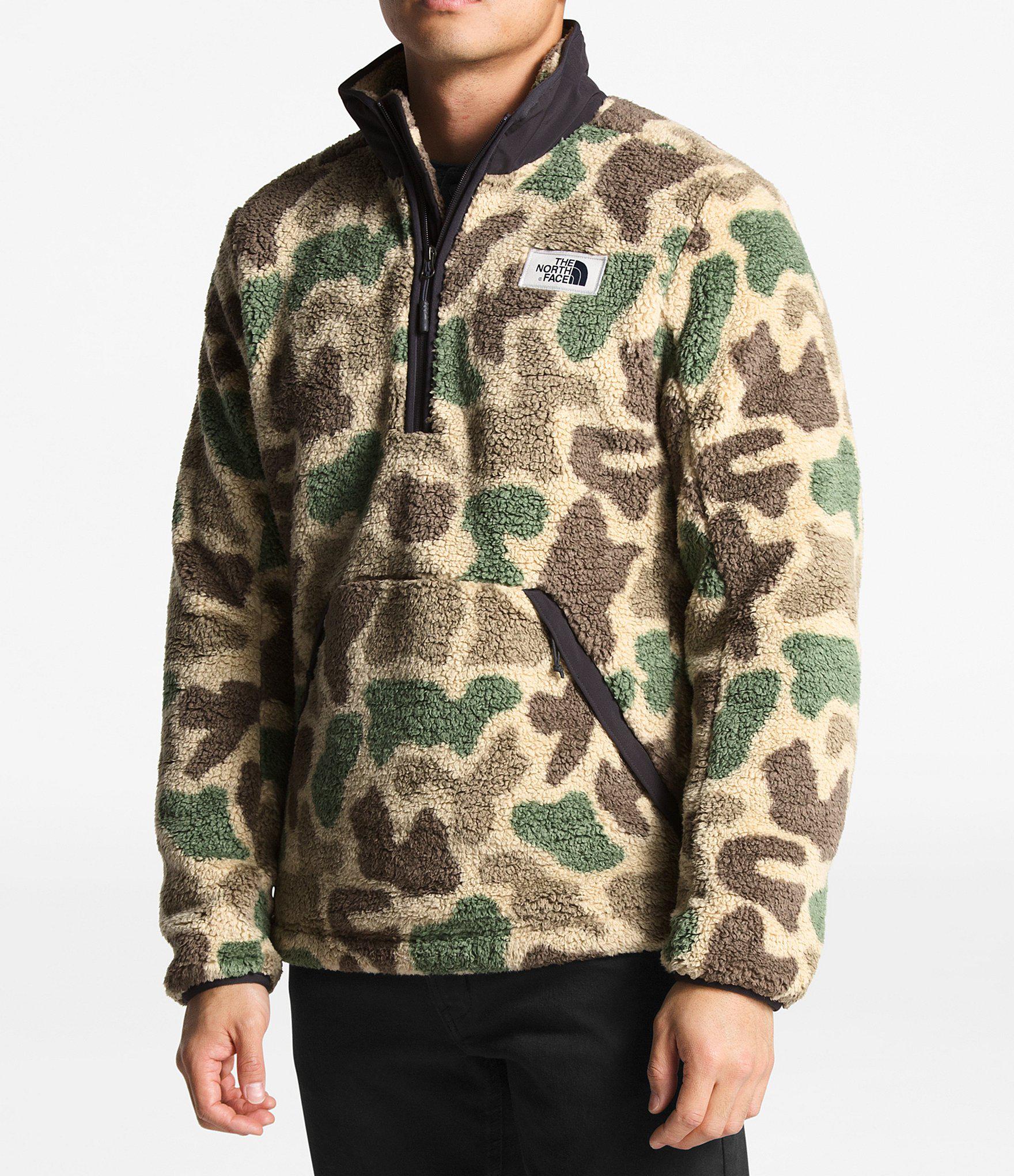 the north face sherpa jacket camo