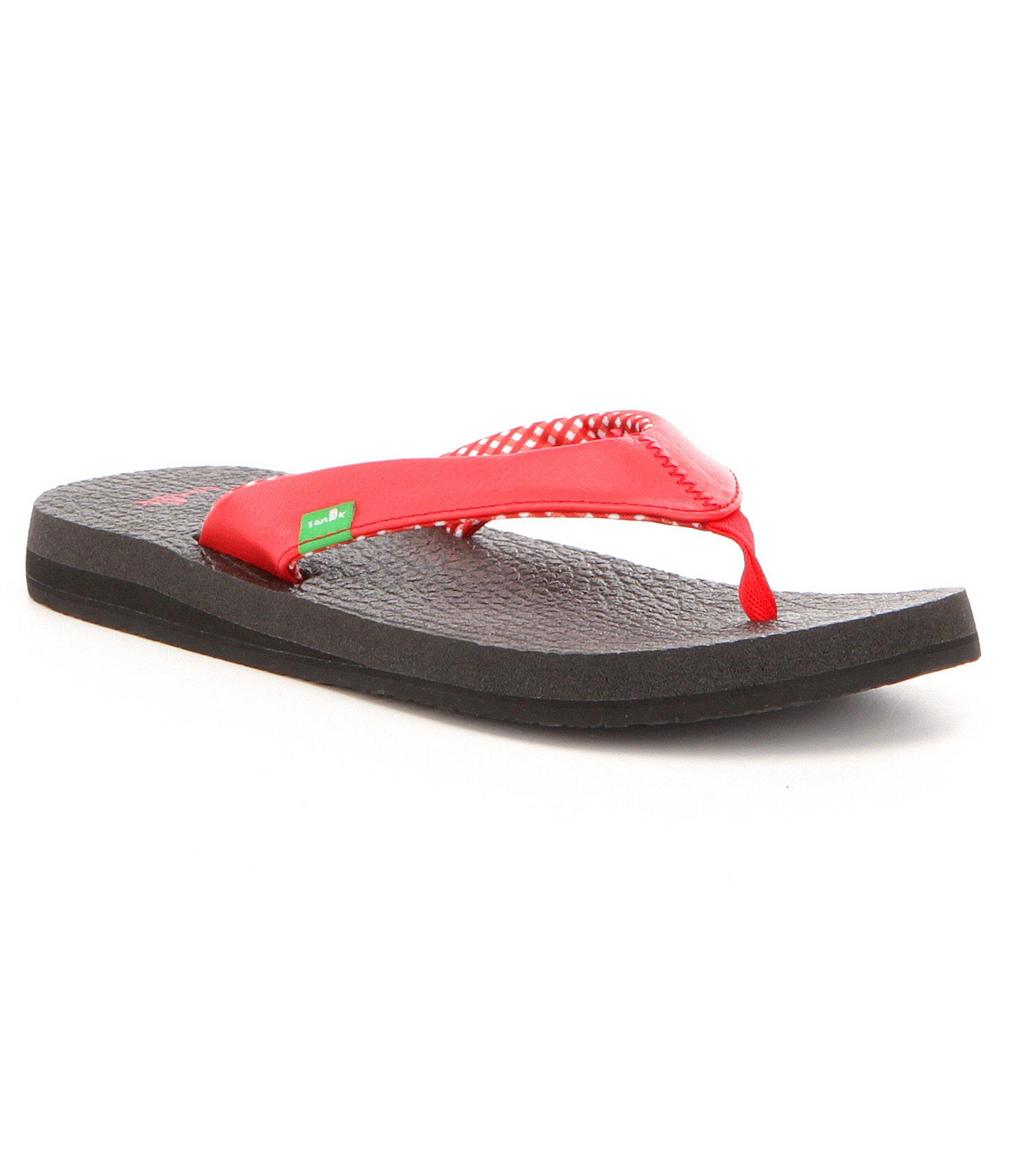 Sanuk Yoga Mat Flip Flop Sandals in Red Lyst