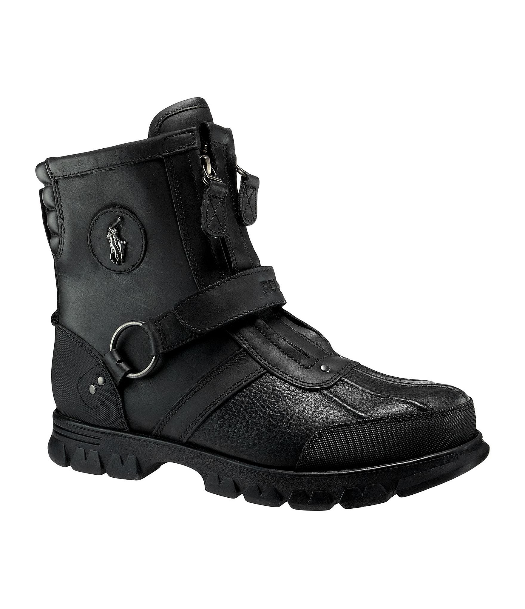 Polo ralph lauren Conquest Iii Men ́s Rugged Boots in Black for Men | Lyst
