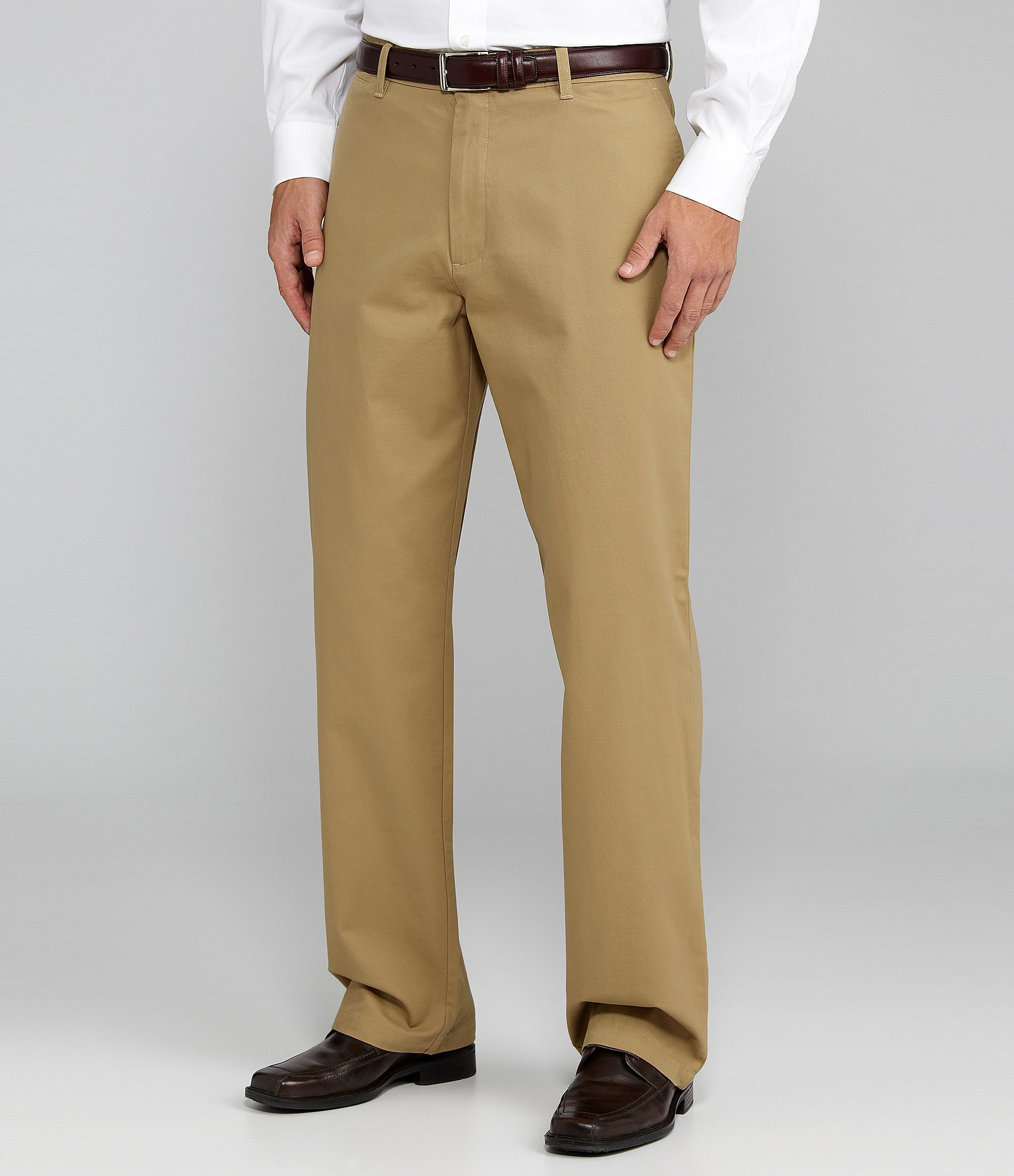 Dockers 24/7 Classicfit Flatfront Pants in Brown for Men Lyst