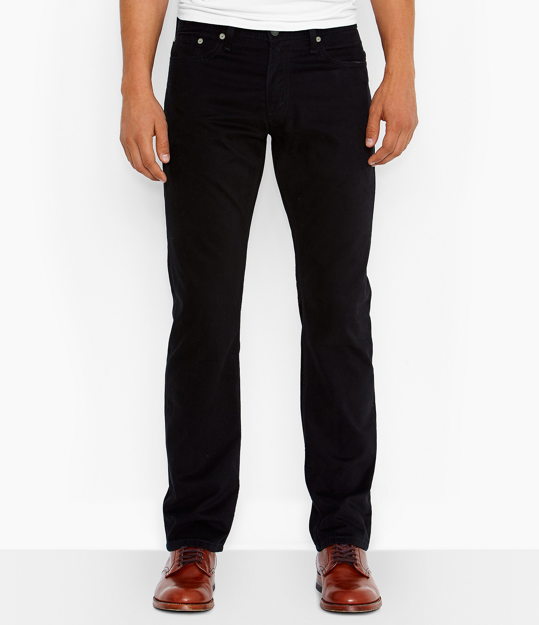 Levi's Men's 514 Straight Fit Soft Twill Pants in Black for Men - Save ...