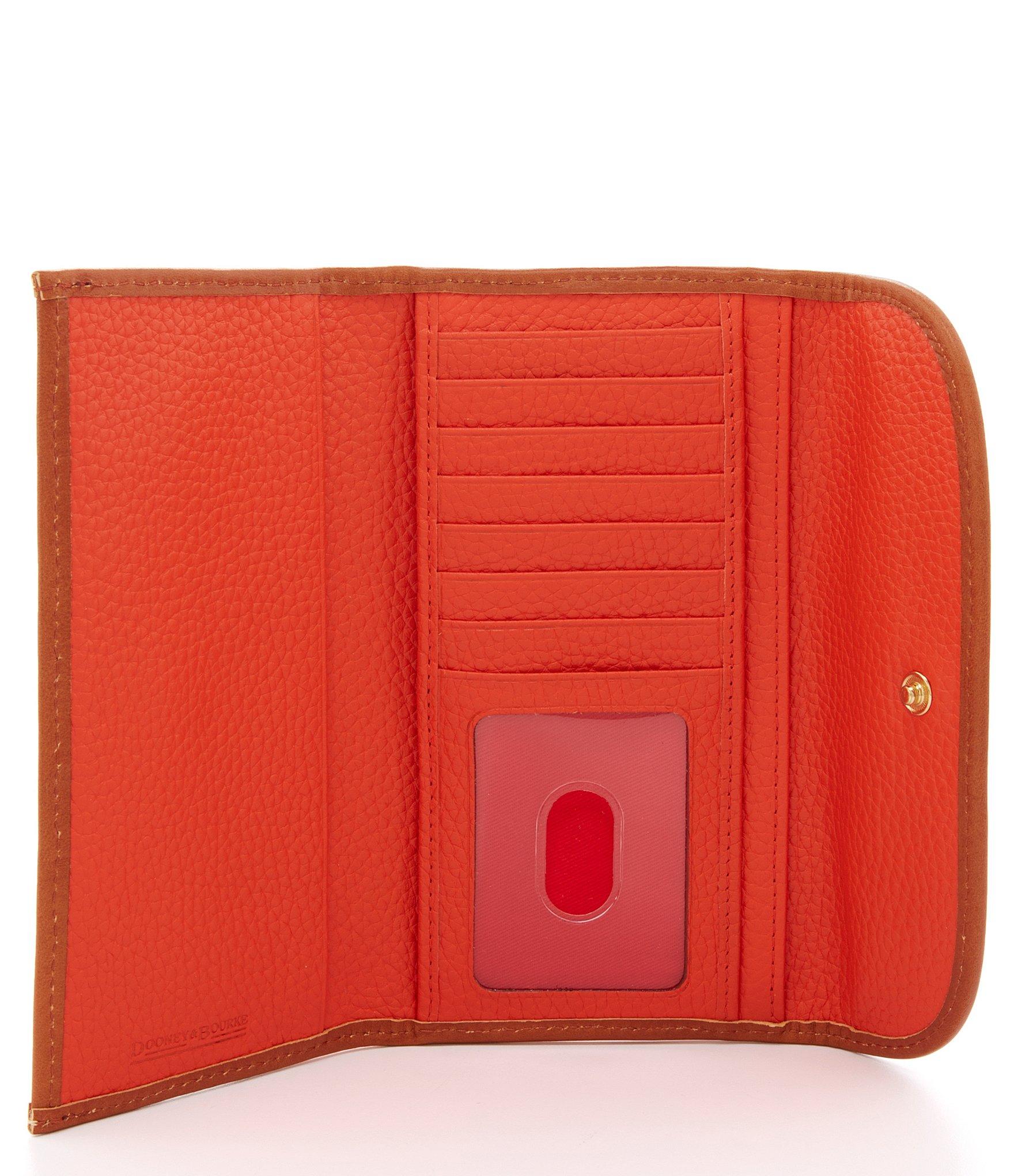 Lyst - Dooney & Bourke Pebble Continental Clutch Wallet in Red