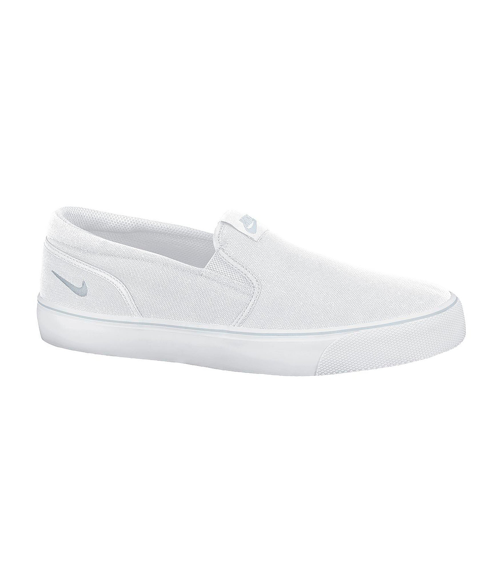 white nike slip on shoes