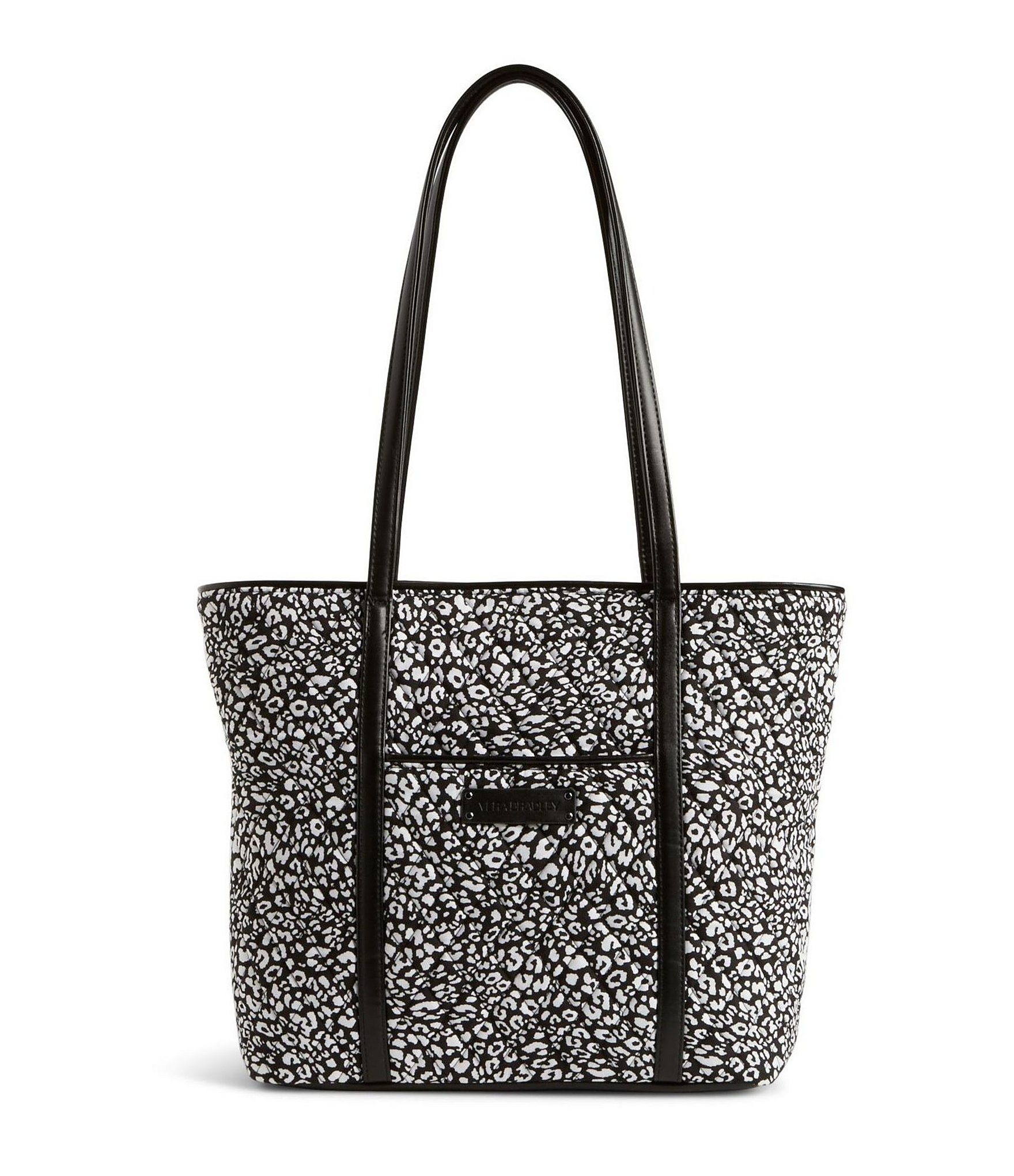 Vera Bradley Small Trimmed Vera Tote in Black - Lyst