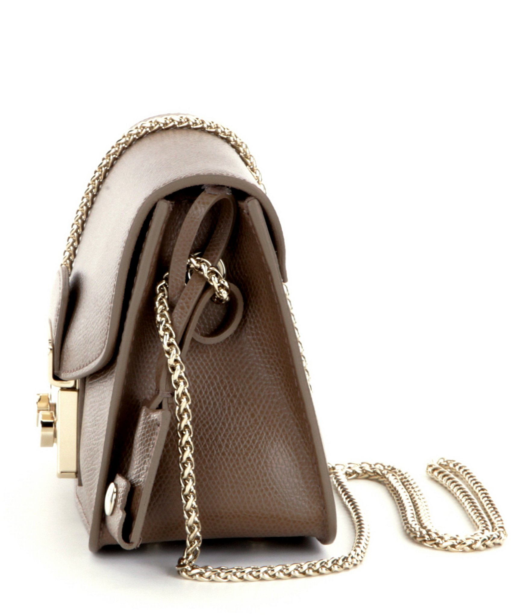 Furla Metropolis Mini Chain Strap Cross-body Bag in Brown - Lyst