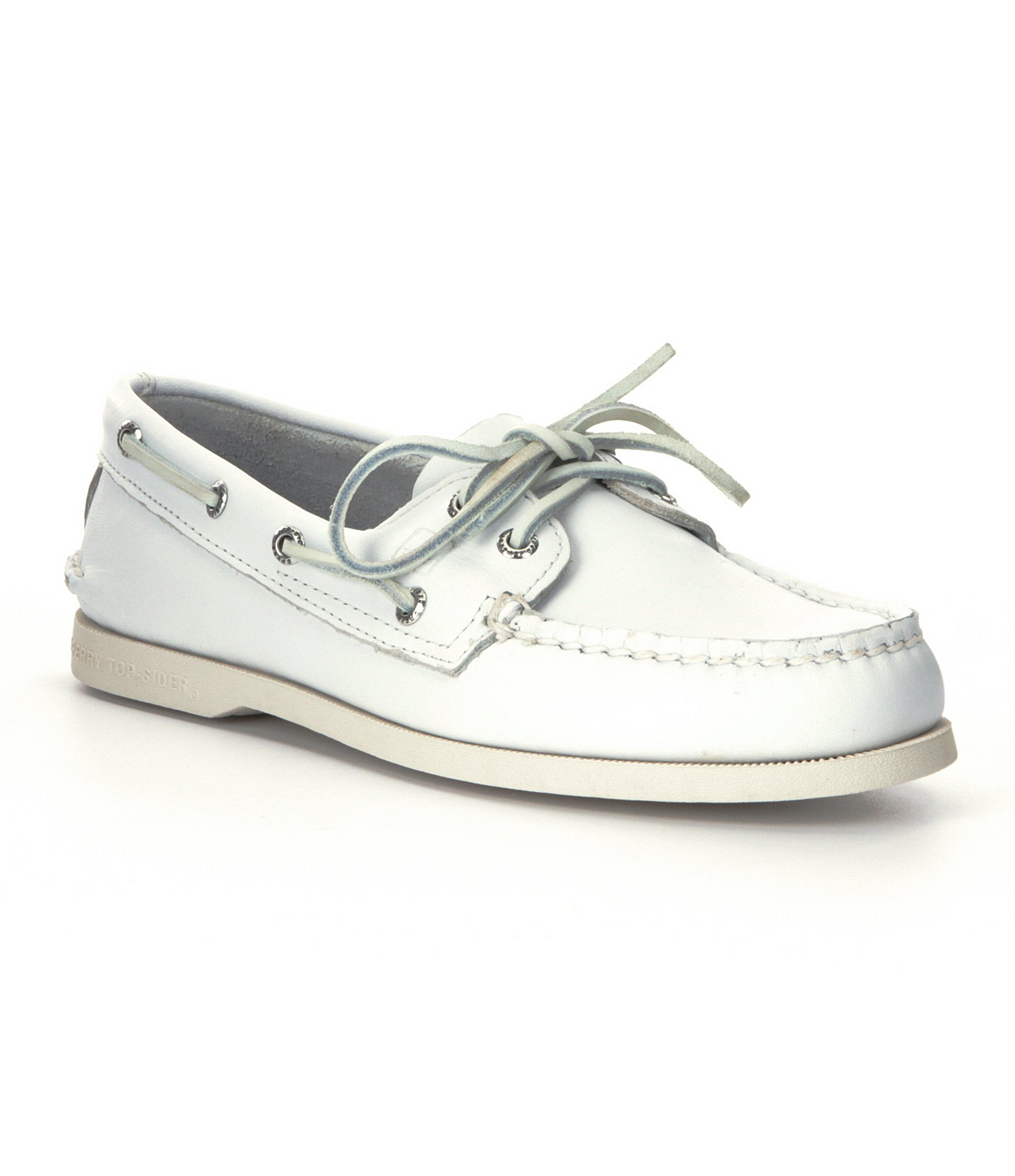 sperry top sider white leather