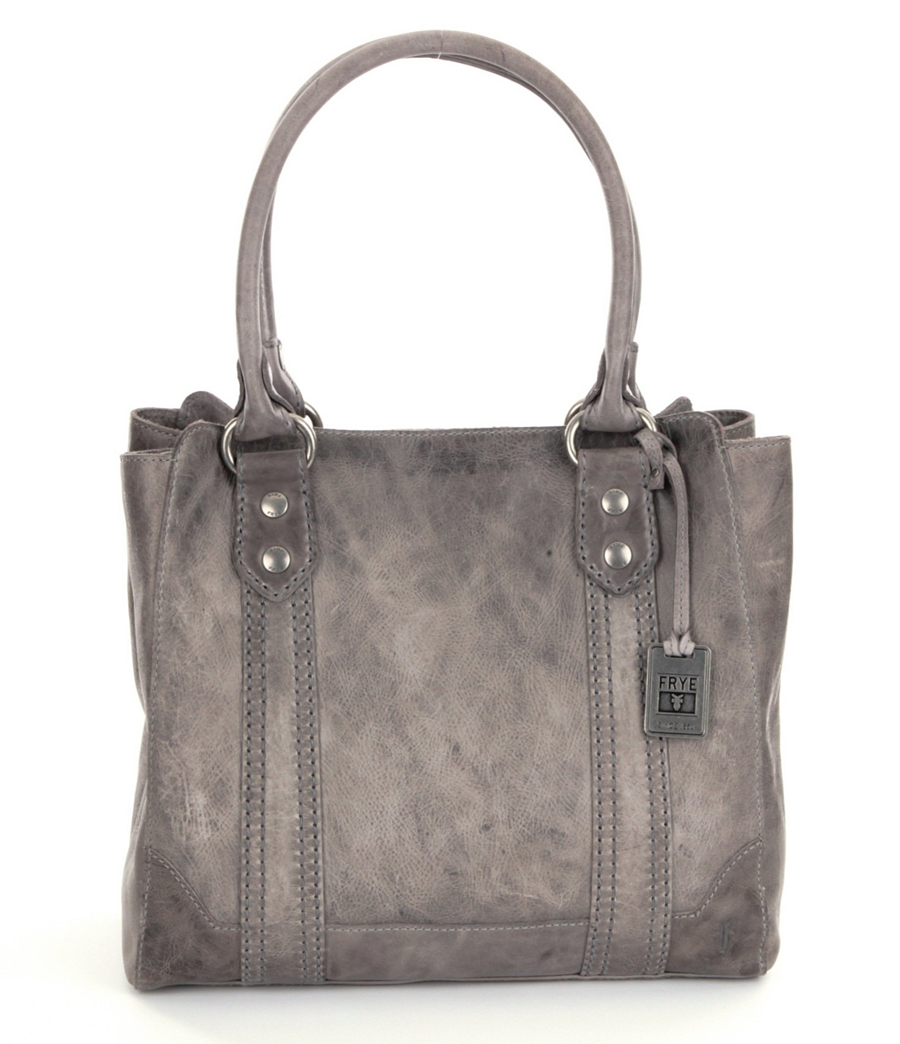 Lyst - Frye Melissa Washed Leather Tote in Gray