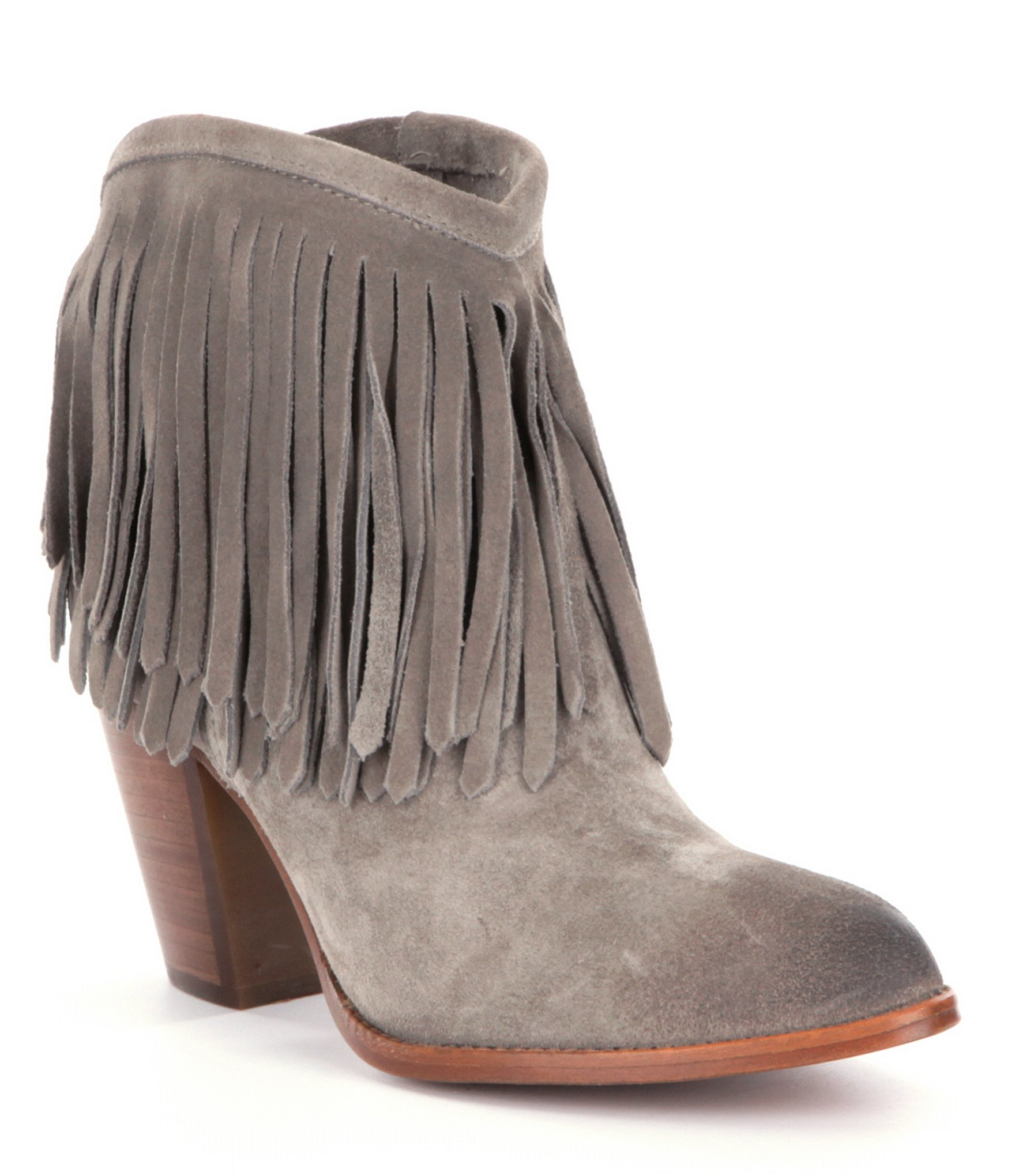 gray fringe boots frye ilana fringe boots in gray lyst gray fringe boots frye ilana fringe boots in gray lyst