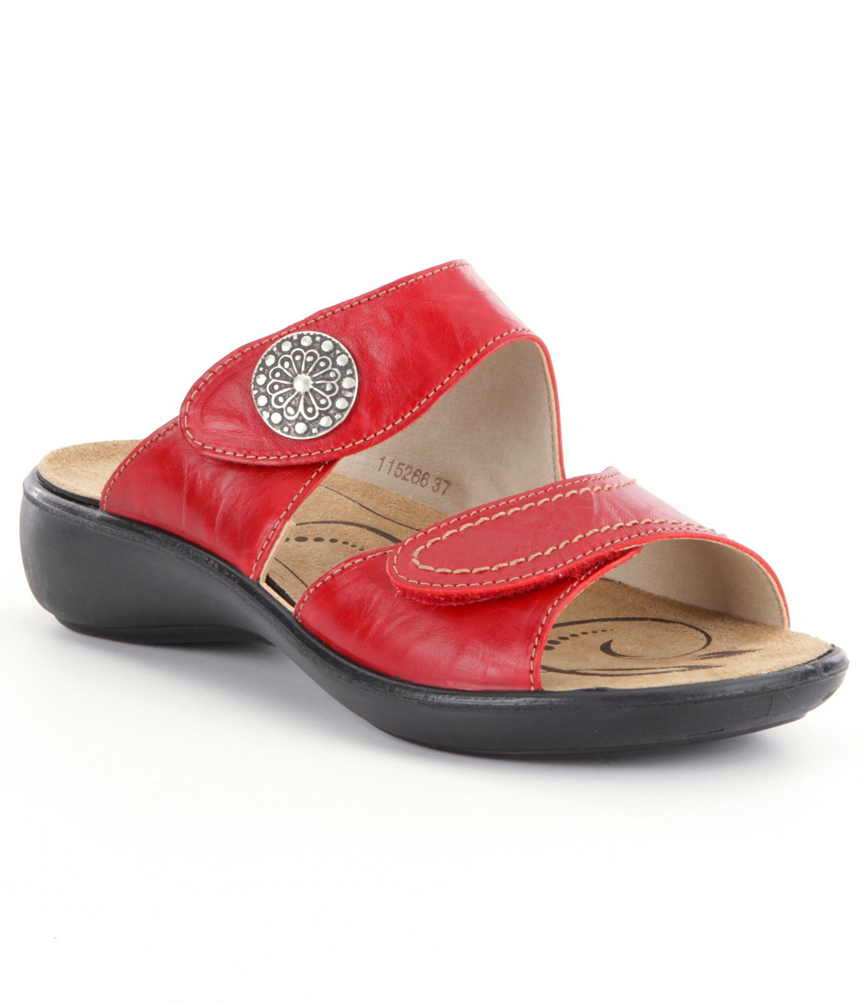 Romika Ibiza 64 Slide Sandals in Red | Lyst
