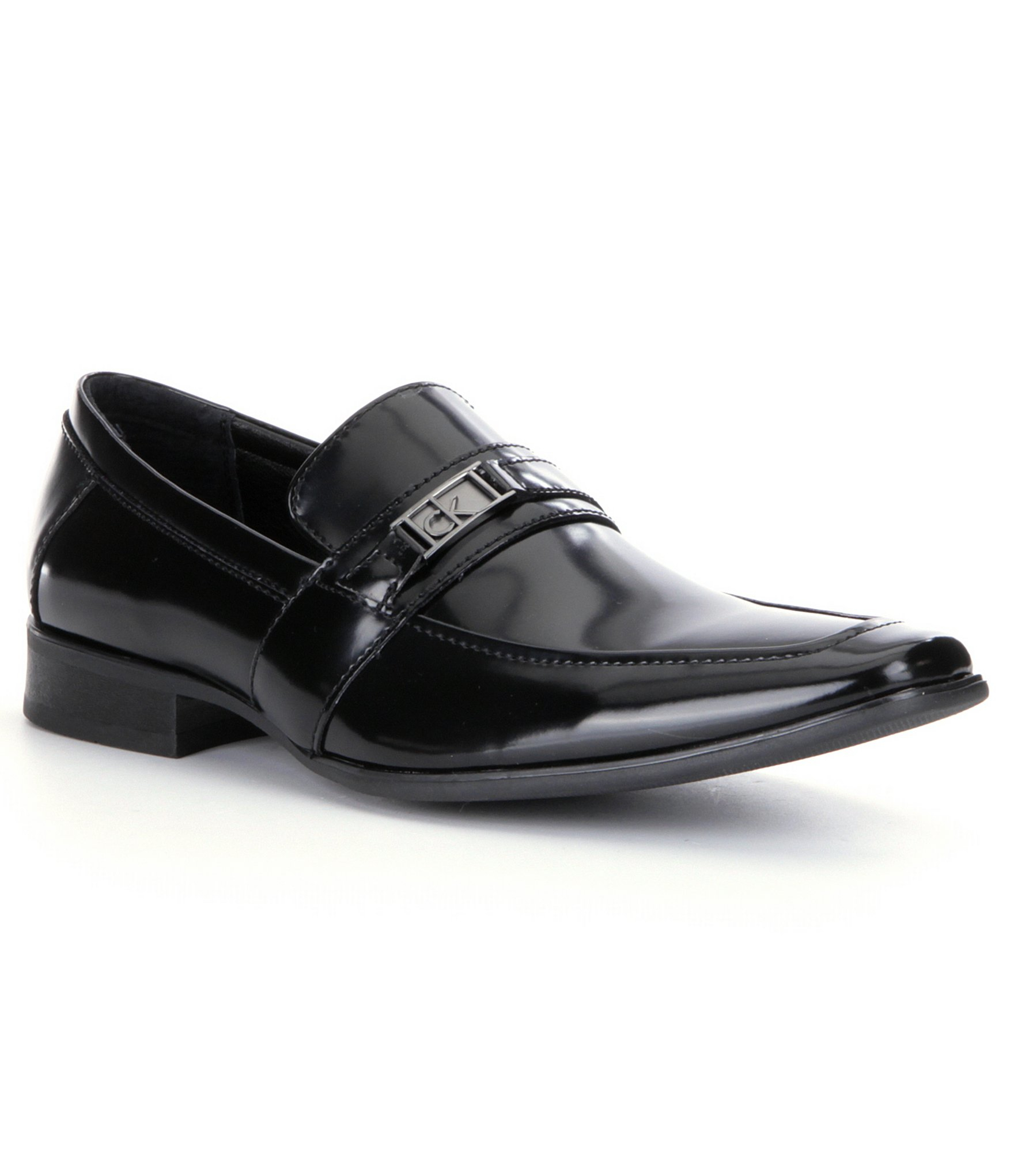 Calvin klein Bartley Men ́s Patent Dress Shoes in Black for Men | Lyst