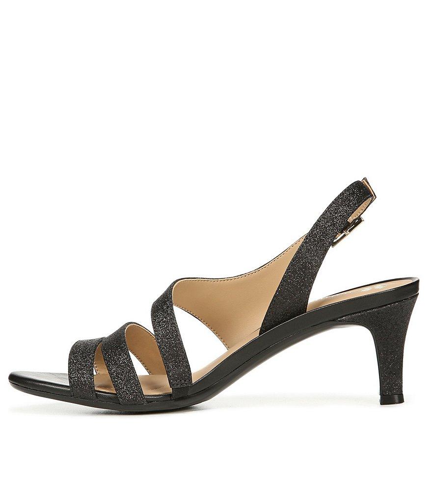 Naturalizer Taimi Glitter Dress Sandals in Black Lyst