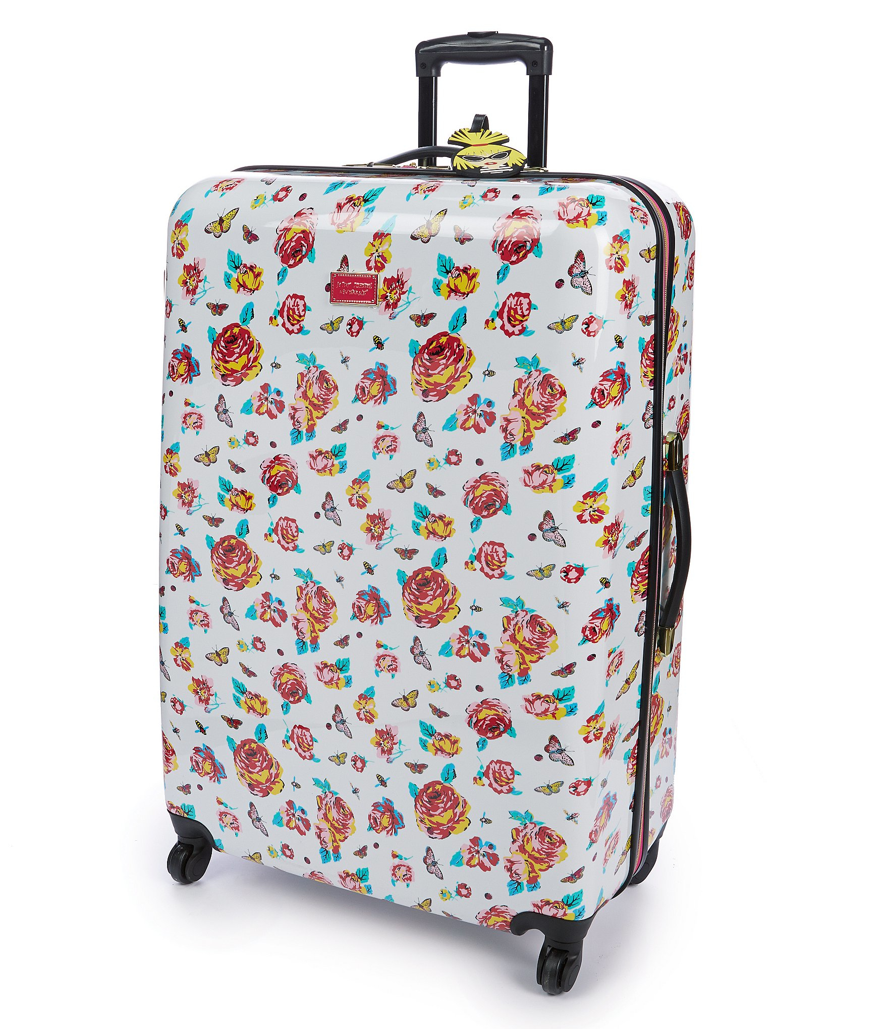 Betsey Johnson 30 Inch Checked Luggage Collection, 56 OFF