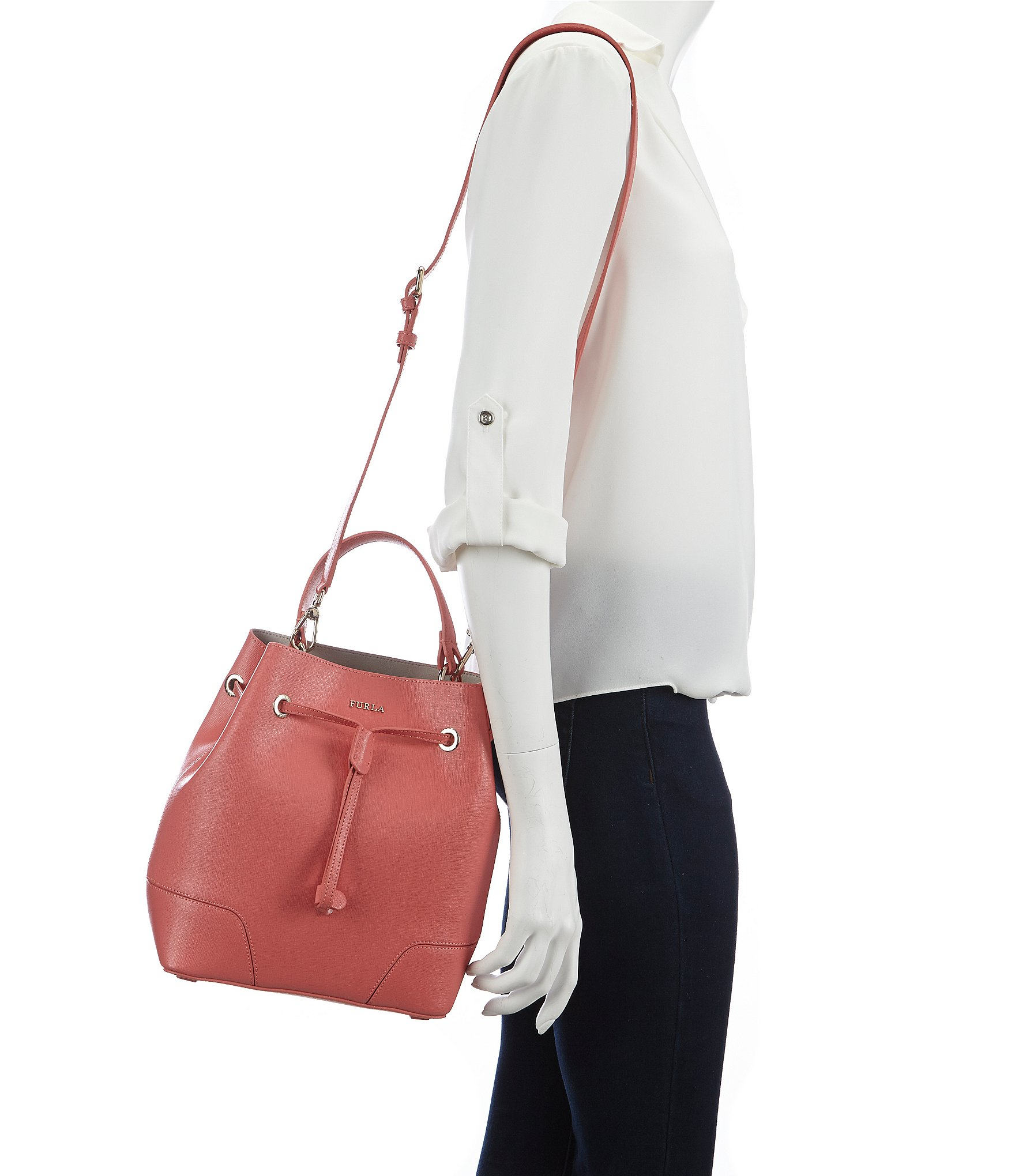 furla bucket bag stacy