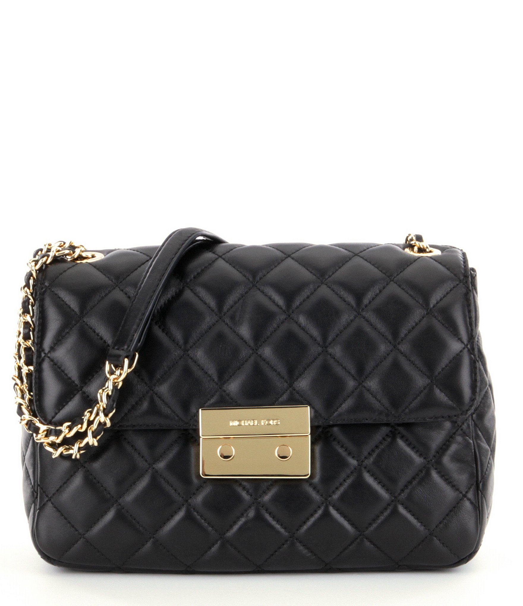 MICHAEL Michael Kors Sloan XL Chain Quilted Leather Shoulder Bag in ...