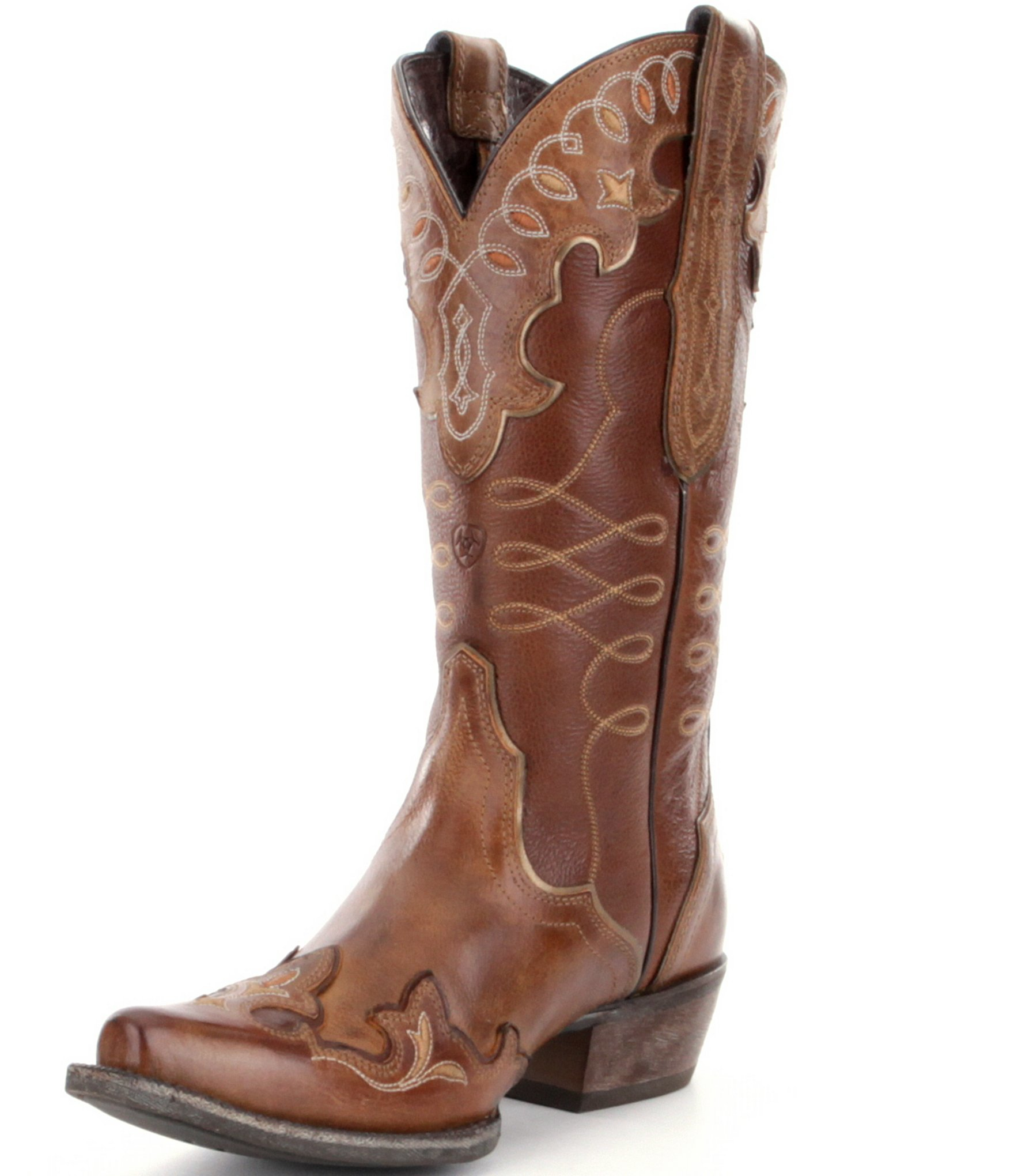 Ariat Zealous Leather Wingtip Boots in Brown - Lyst