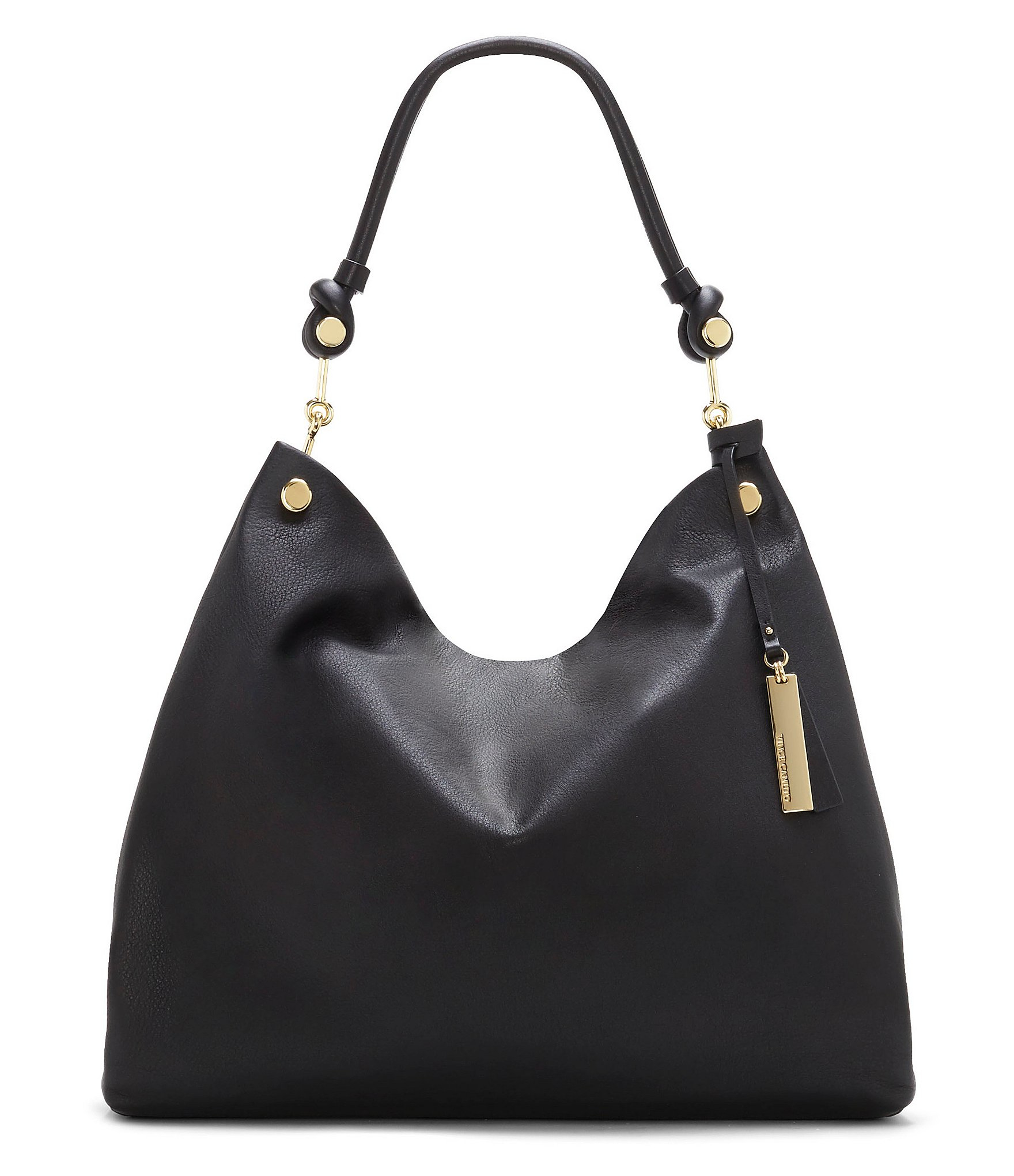 Vince Camuto Black Over The Shoulder Handbags | semashow.com
