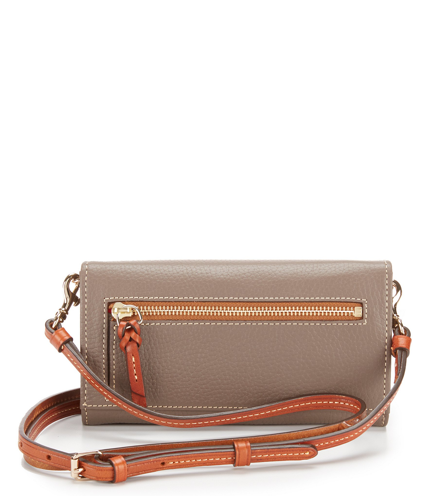 Dooney & Bourke Leather Pebble Collection Daphne Crossbody Wallet Lyst