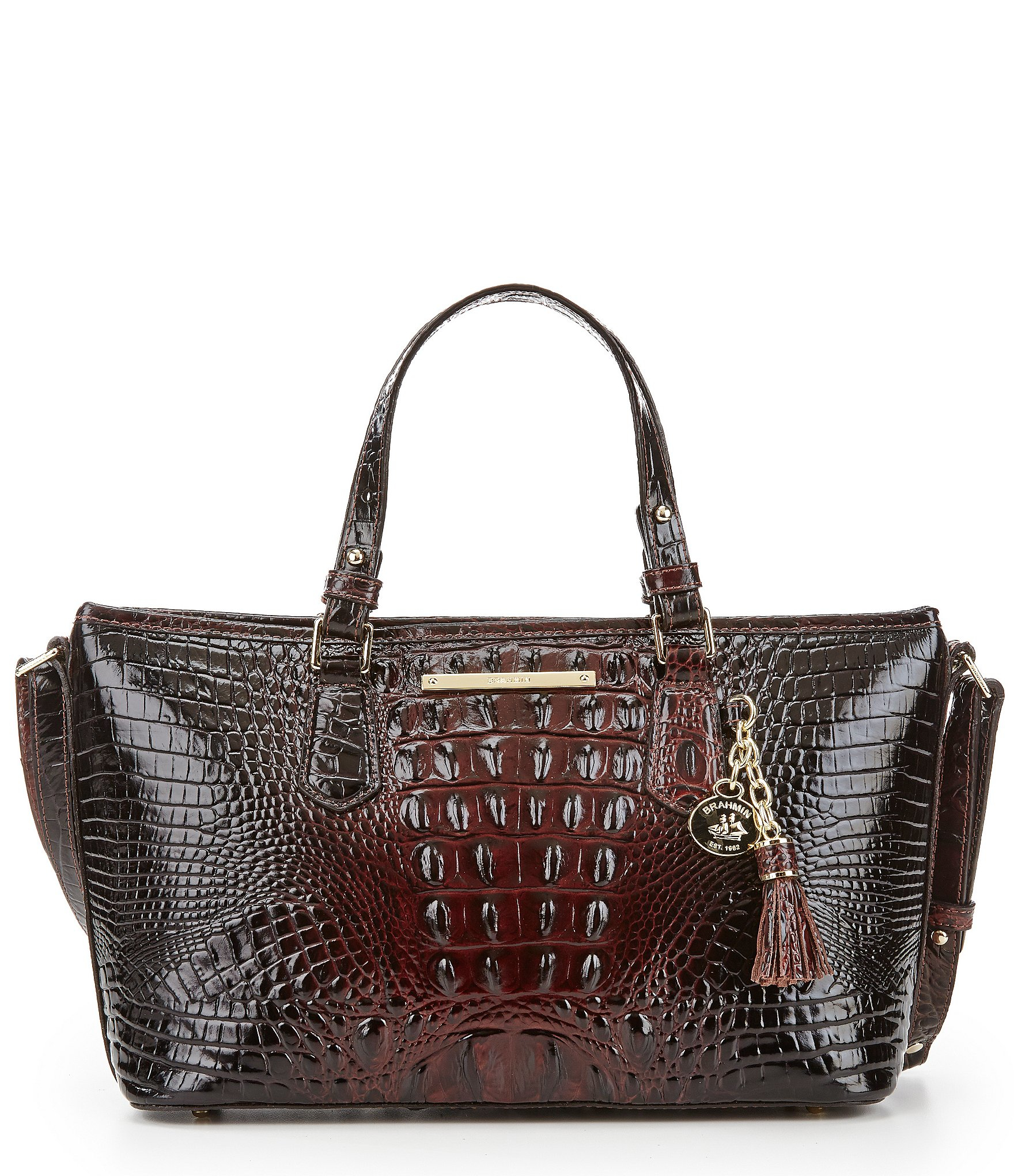 Brahmin Melbourne Collection Mini Asher Tote in Brown | Lyst