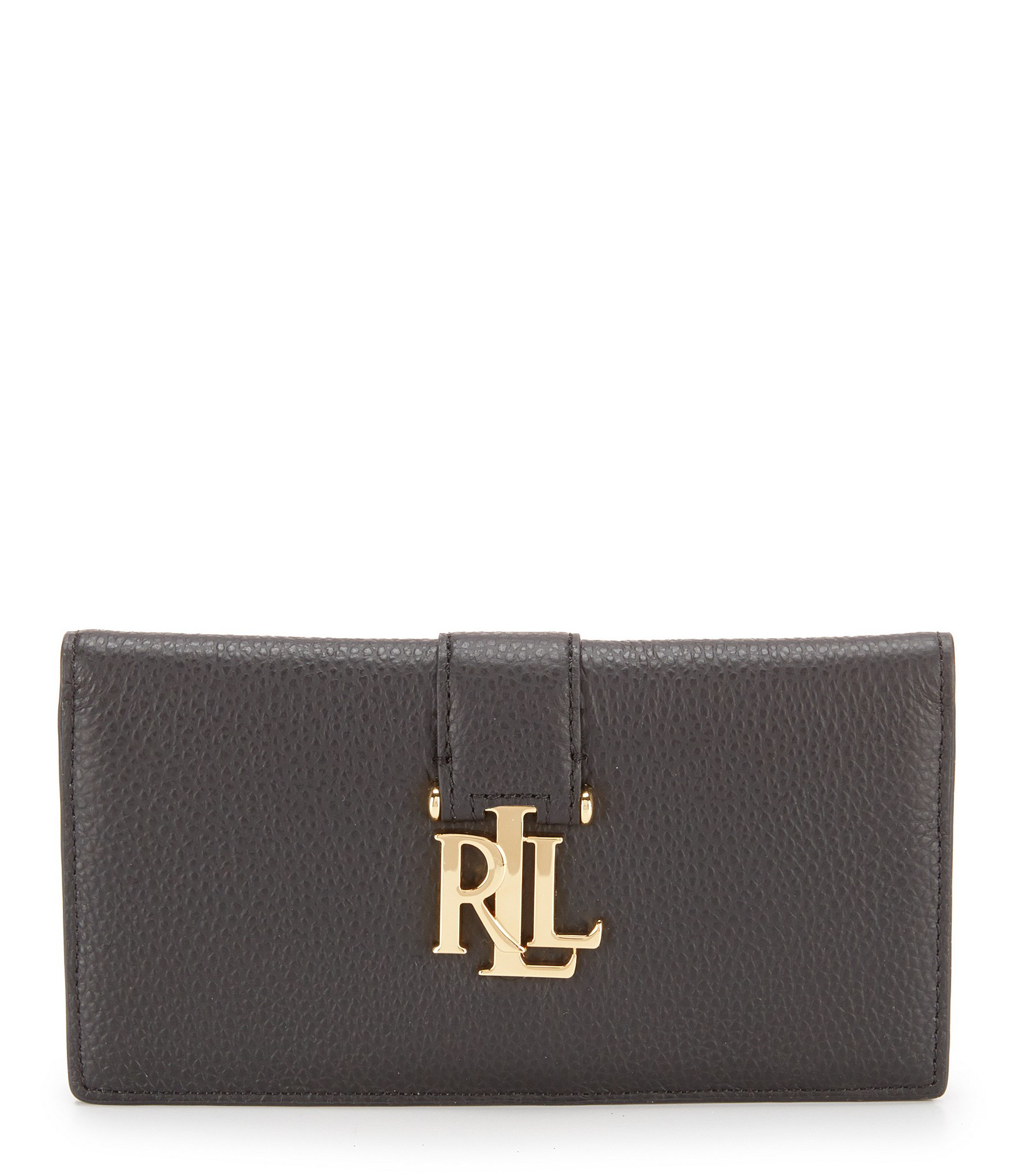 Lyst - Lauren by Ralph Lauren Carrington Collection Slim Wallet in Black