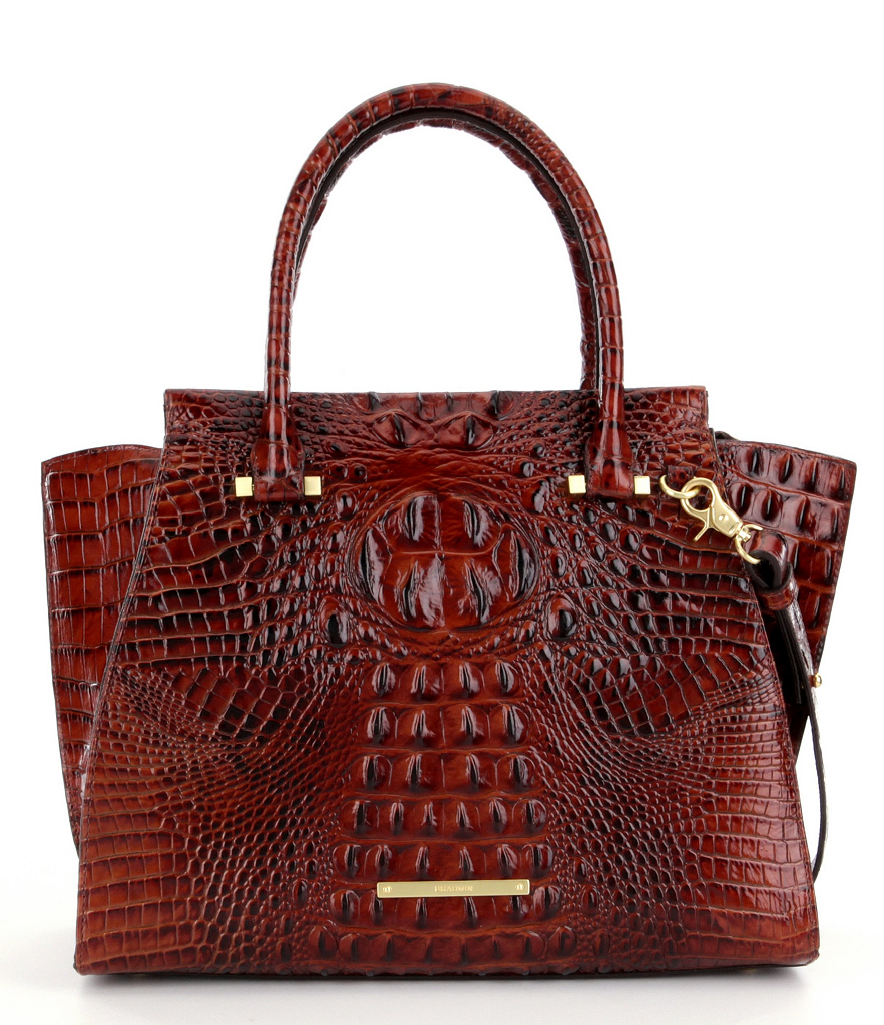 Brahmin Melbourne Collection Priscilla Satchel in Red Lyst