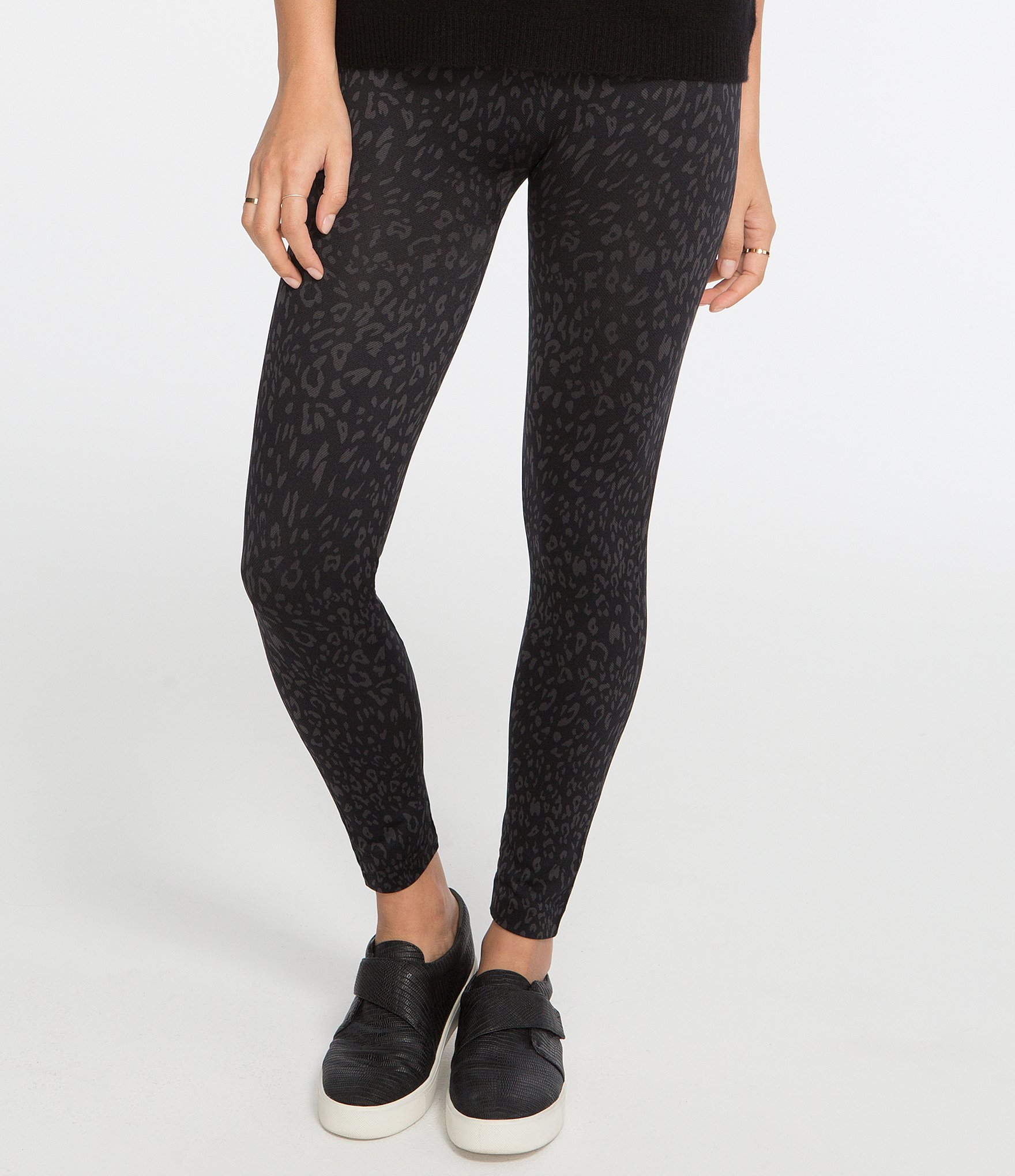 Spanx Plus Cheetahprint Seamless Leggings in Black Lyst