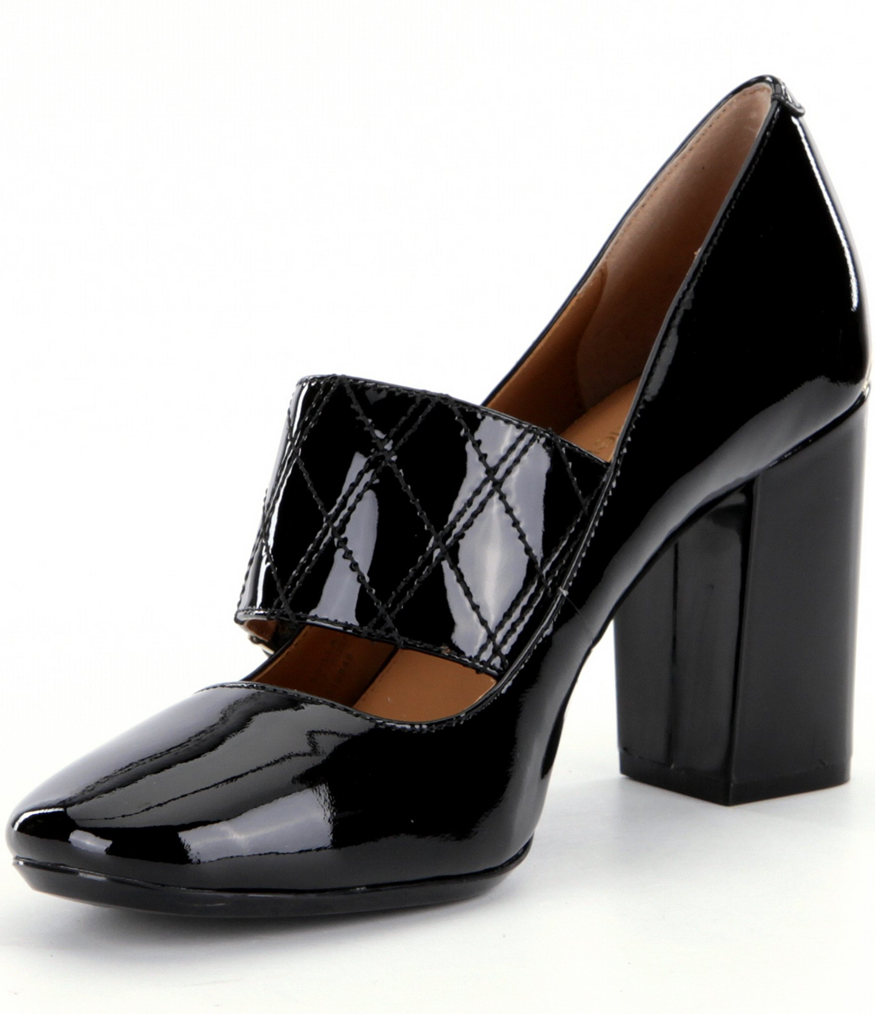 Lyst - Calvin Klein Casilla Block Heel Pumps in Black