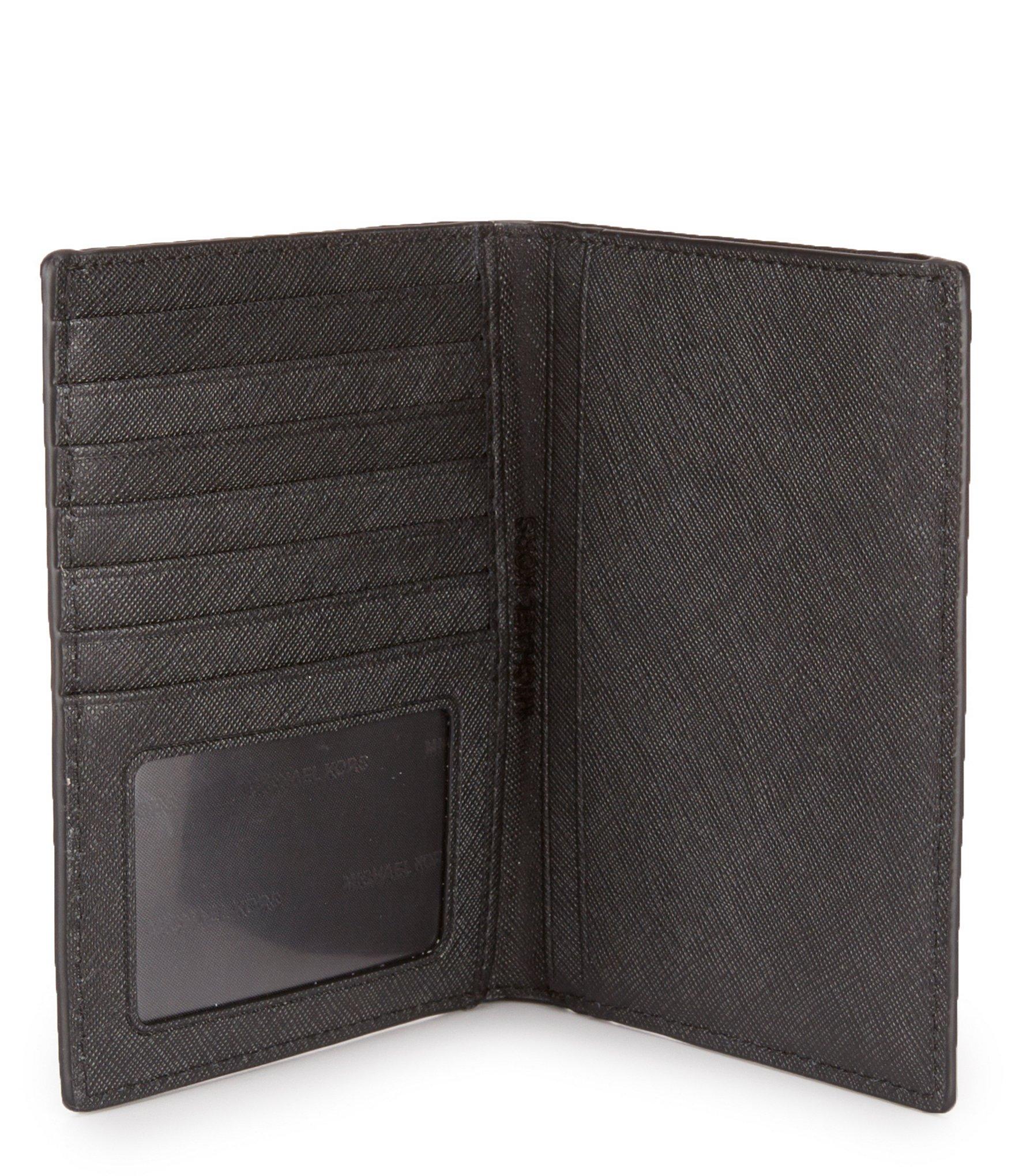 Lyst Michael Michael Kors Passport Wallet With Sticker in Black