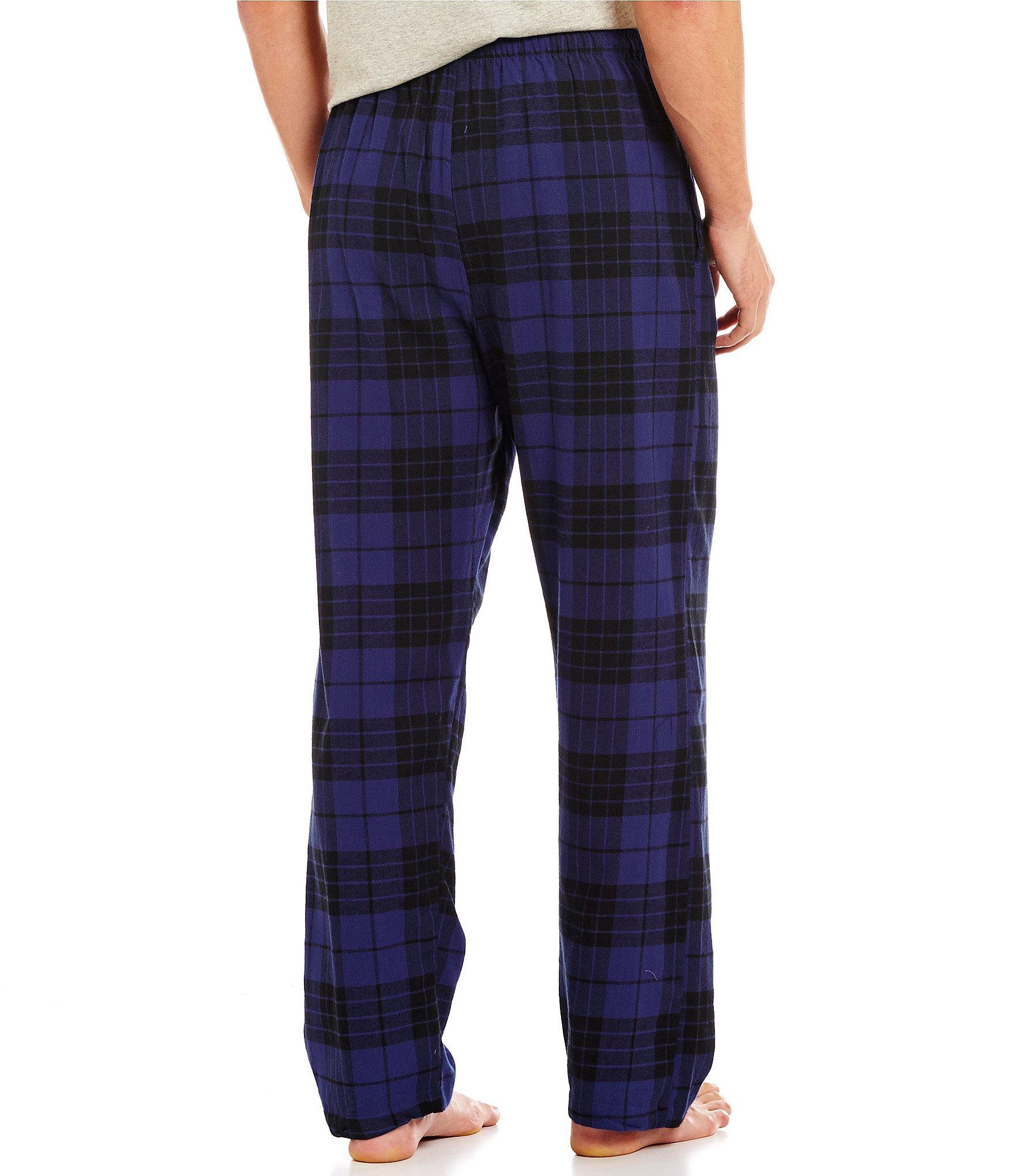 Lyst - Polo Ralph Lauren Plaid Flannel Pajama Pants in Blue for Men