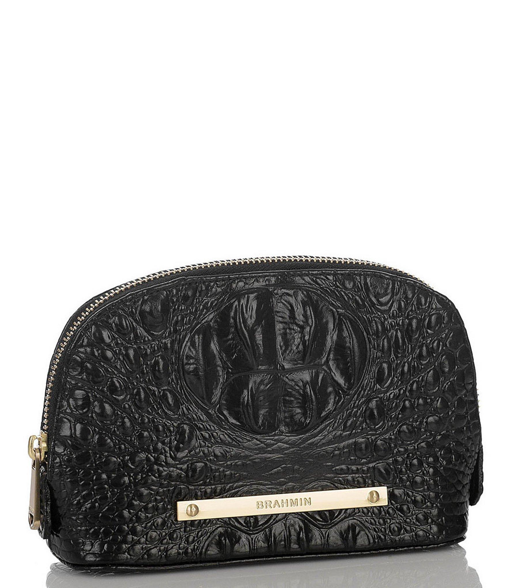 Brahmin Leather Melbourne Collection Tina Cosmetic Case in Black - Lyst