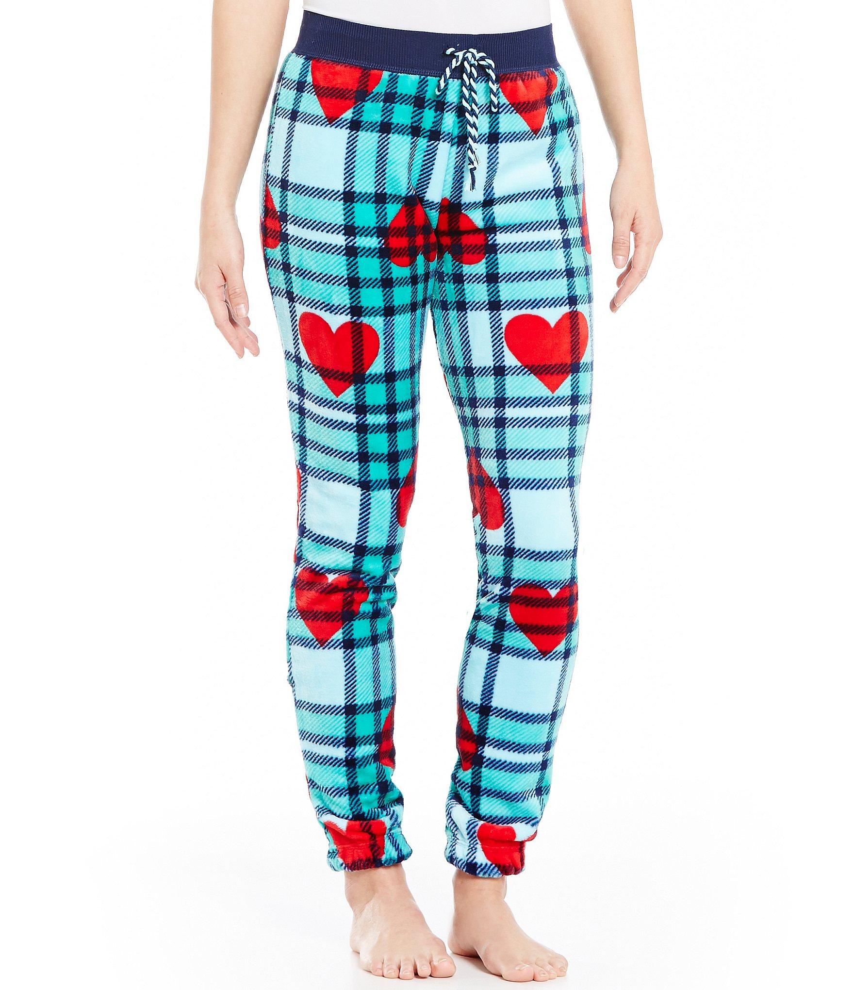 womens plaid jogger pajamas