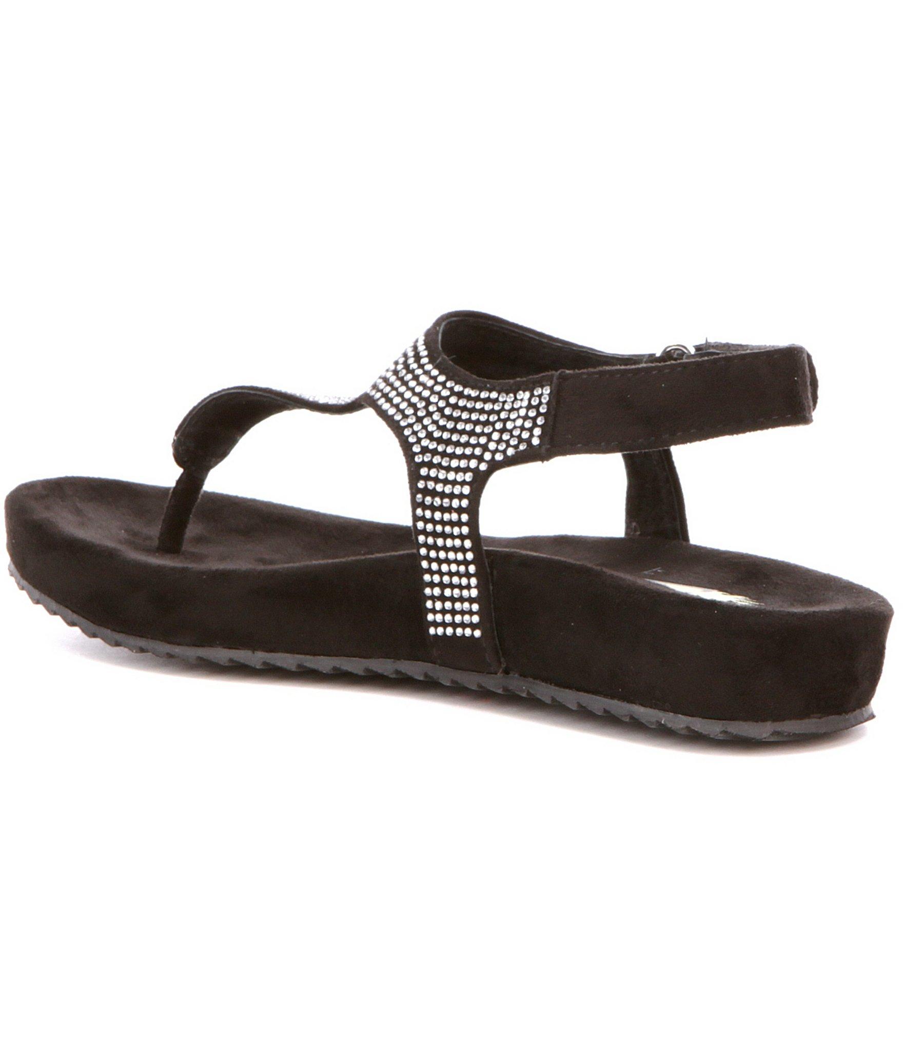 Volatile Leather Clovelly Embellished Sandals in Black Lyst