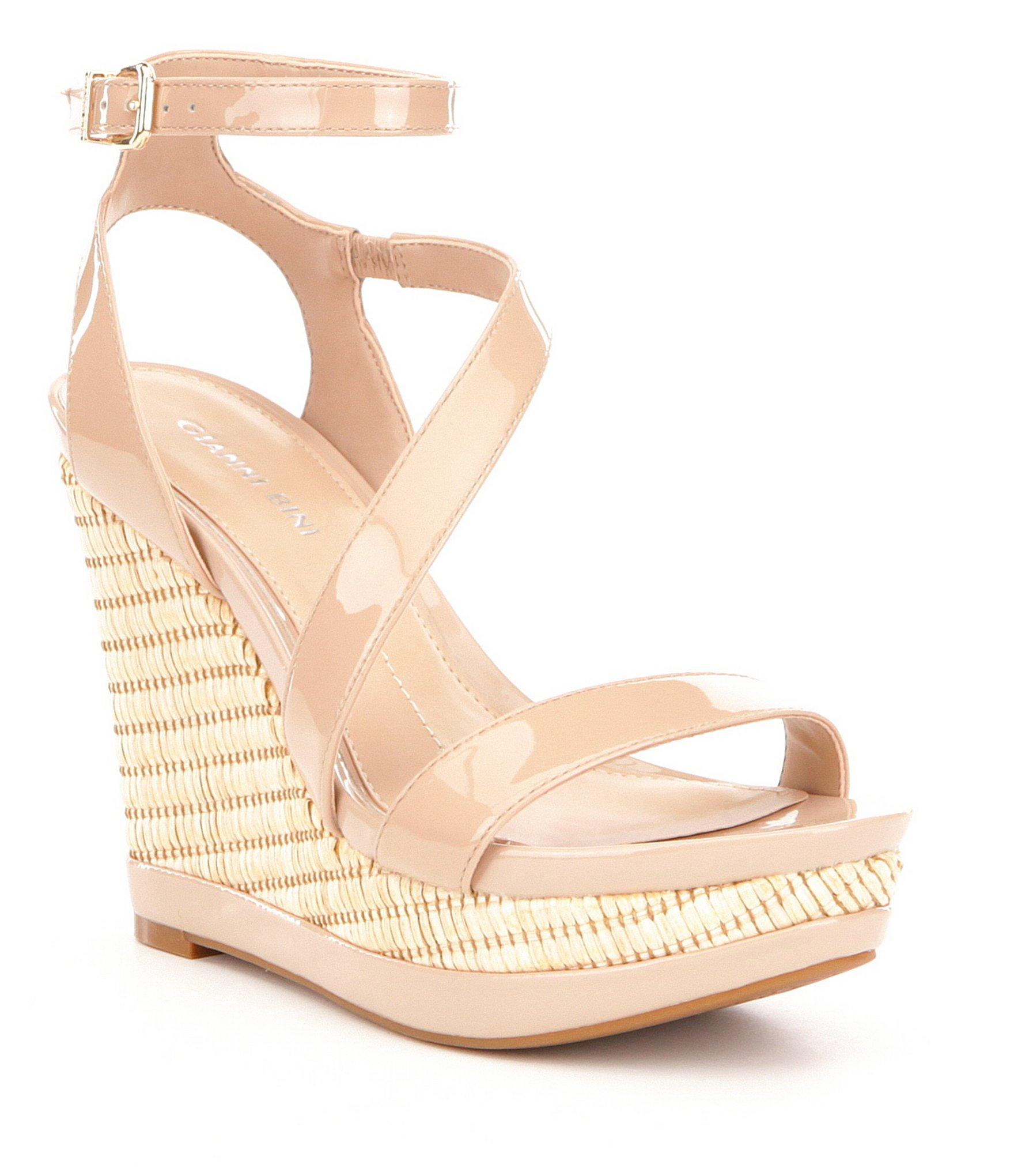 orange block heel sandals