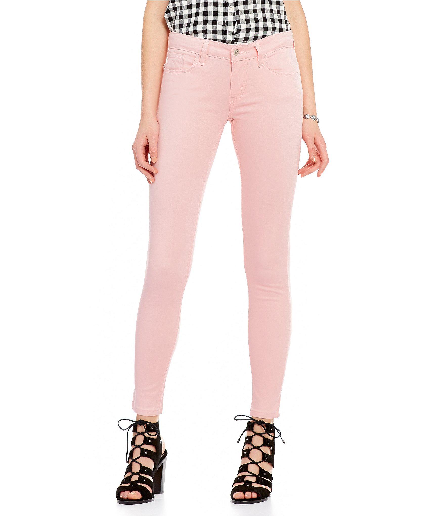 pink levi jeans