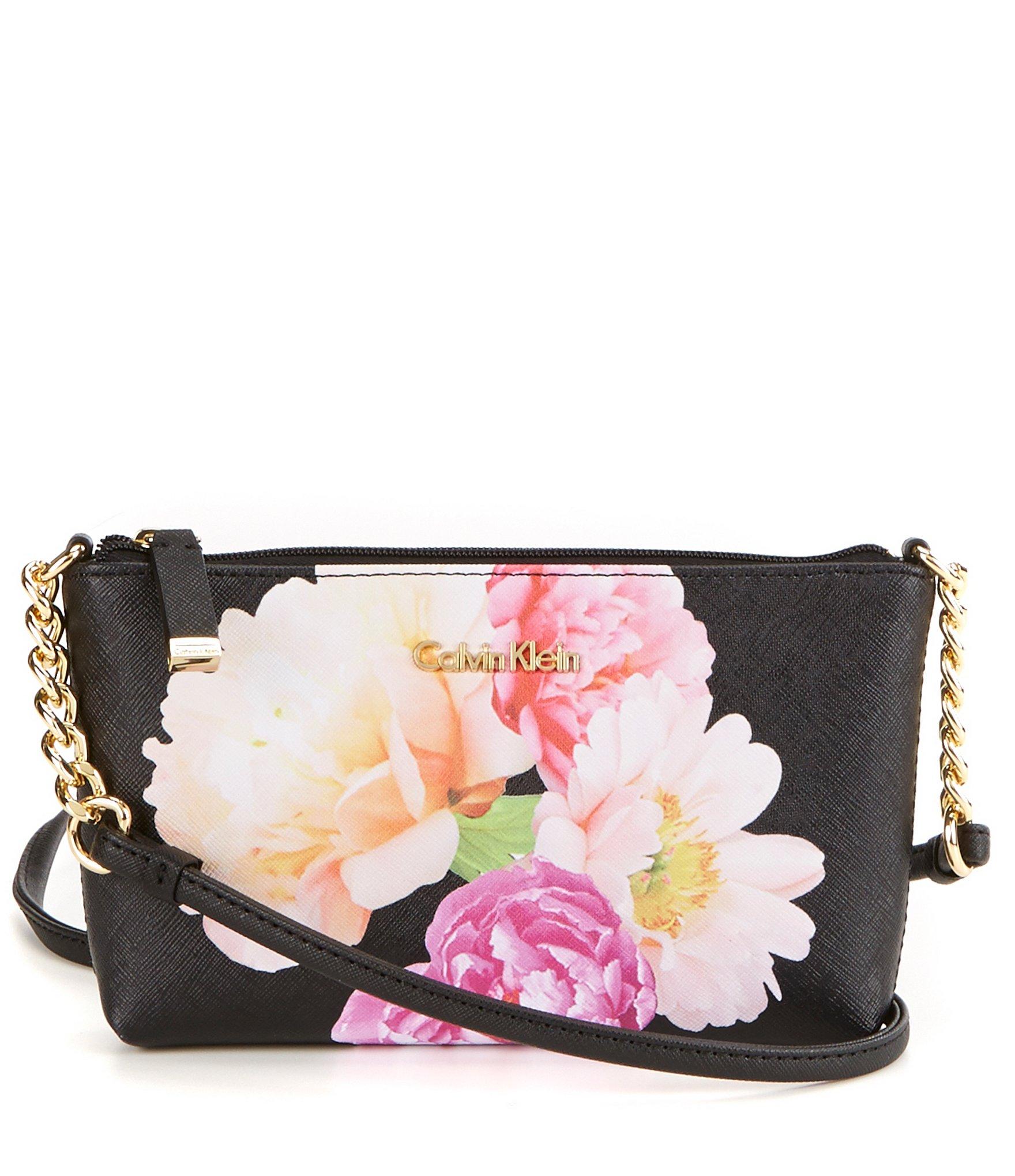 calvin klein bag with flowers