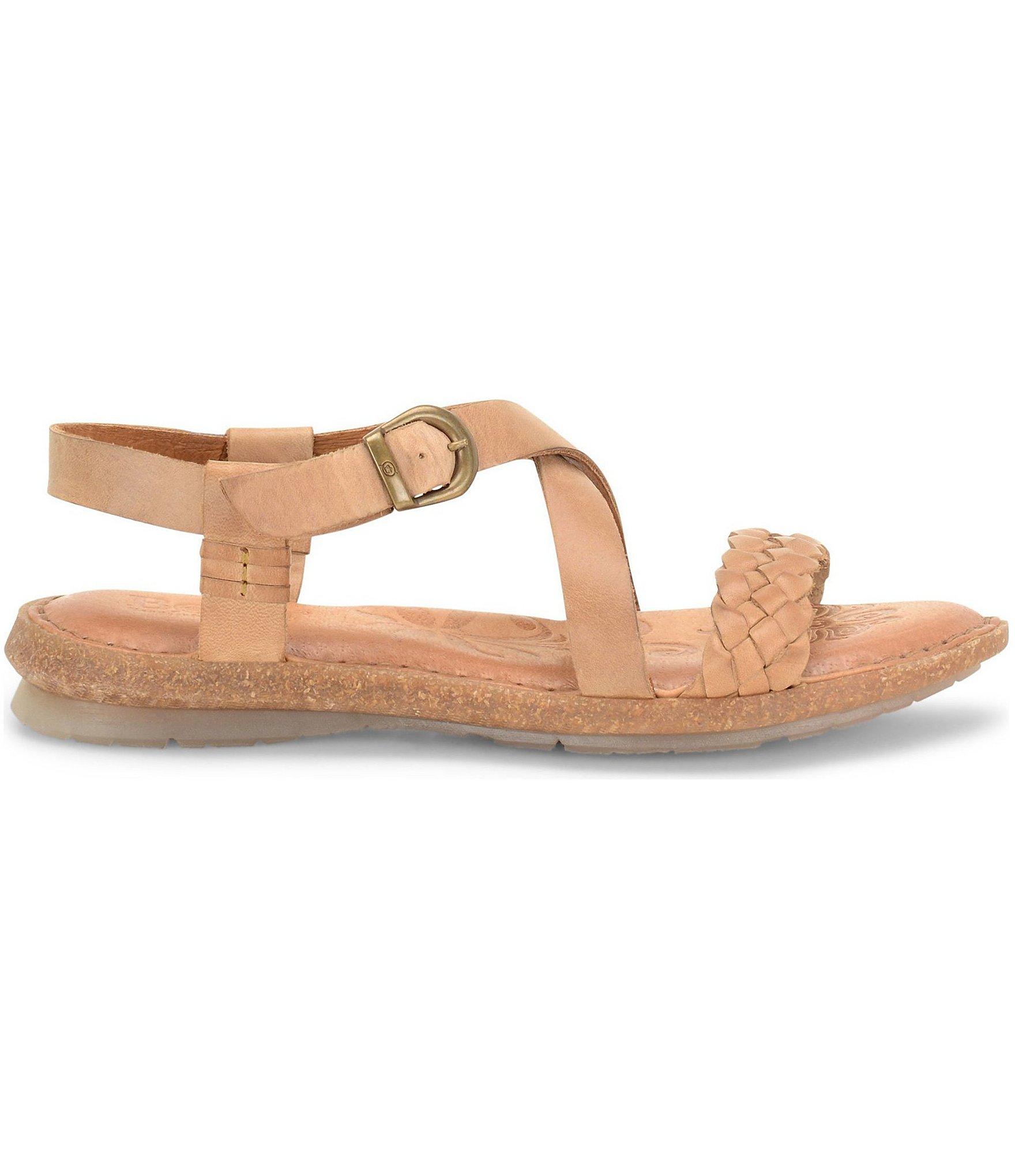 Born Tarma Flat Sandals in Brown Lyst