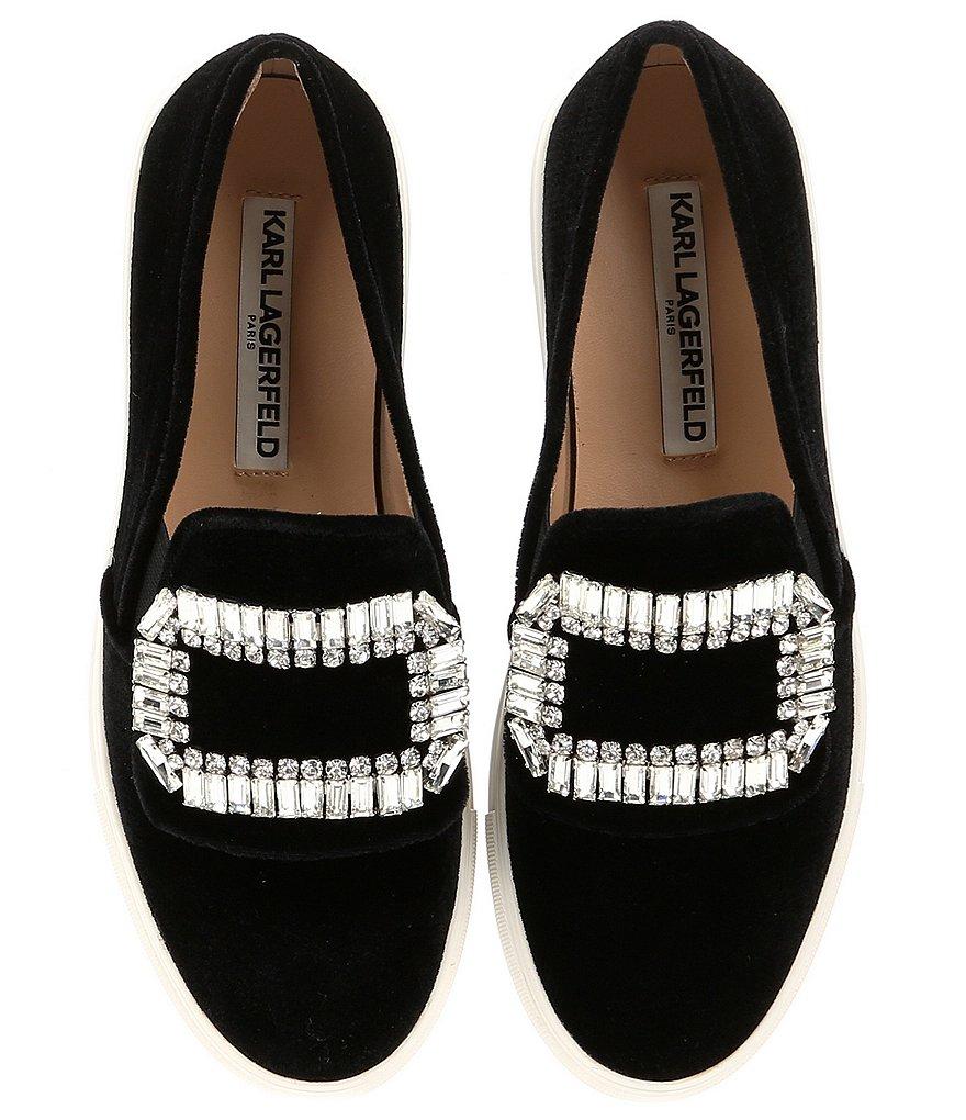 karl lagerfeld embellished sneakers