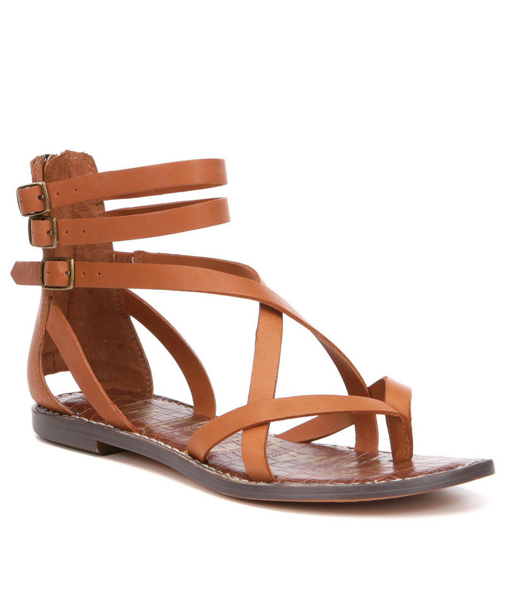 Sam Edelman Leather Gallagher Sandals in Brown - Lyst