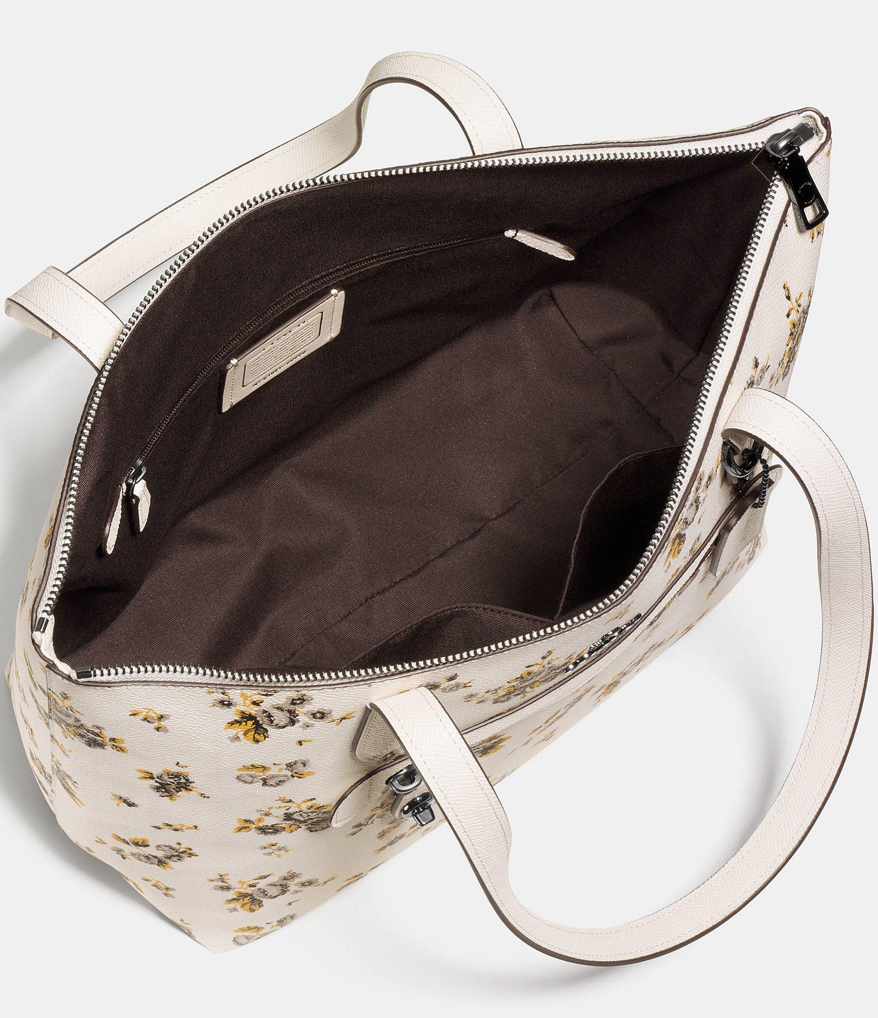 coach denim taylor tote