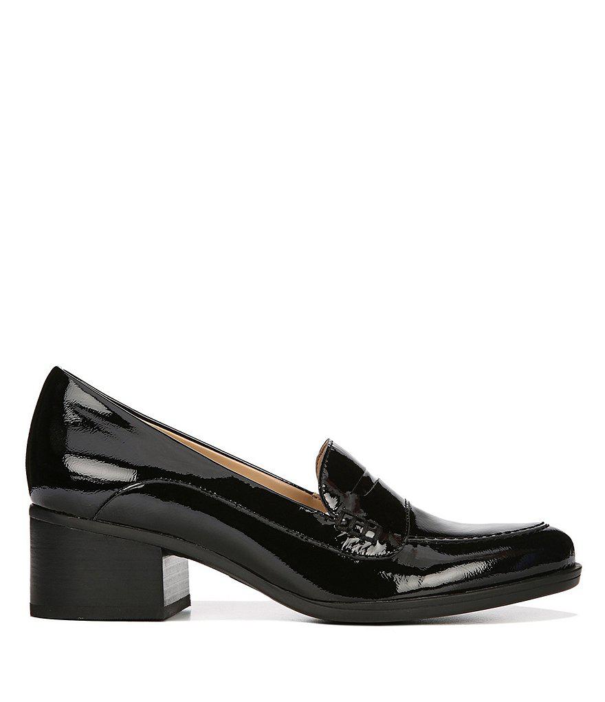 platform heel loafers