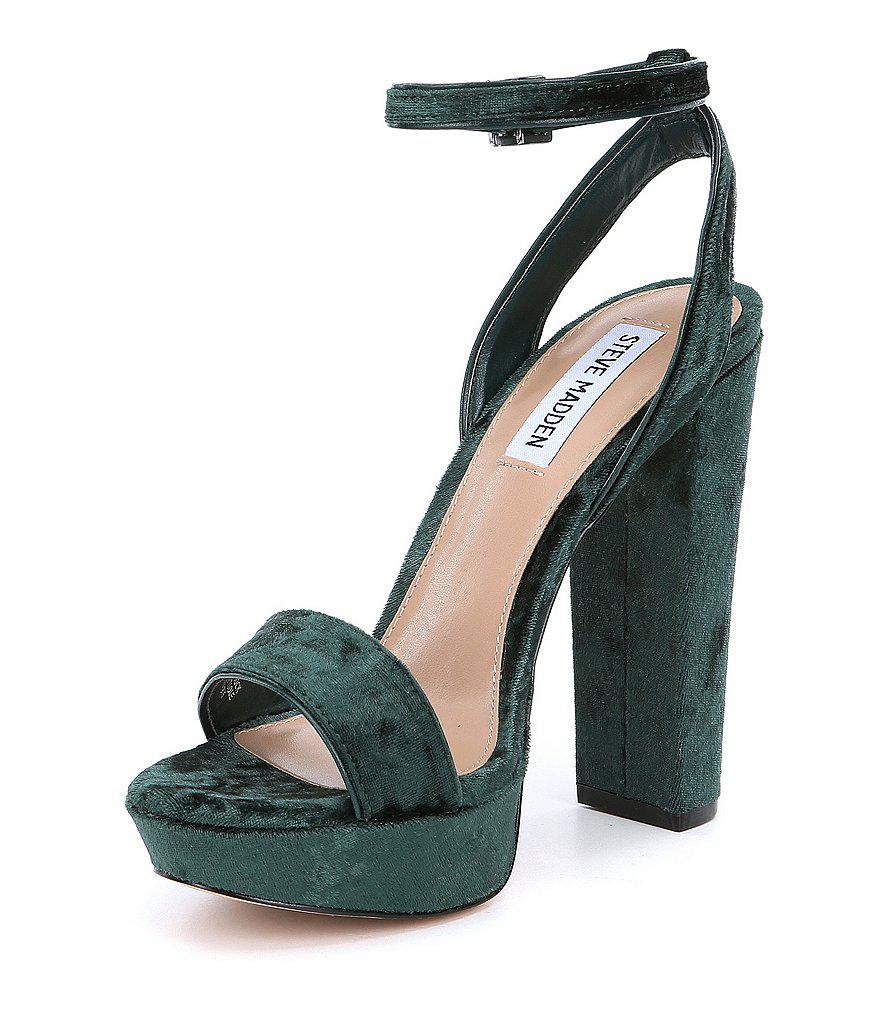dillards green heels