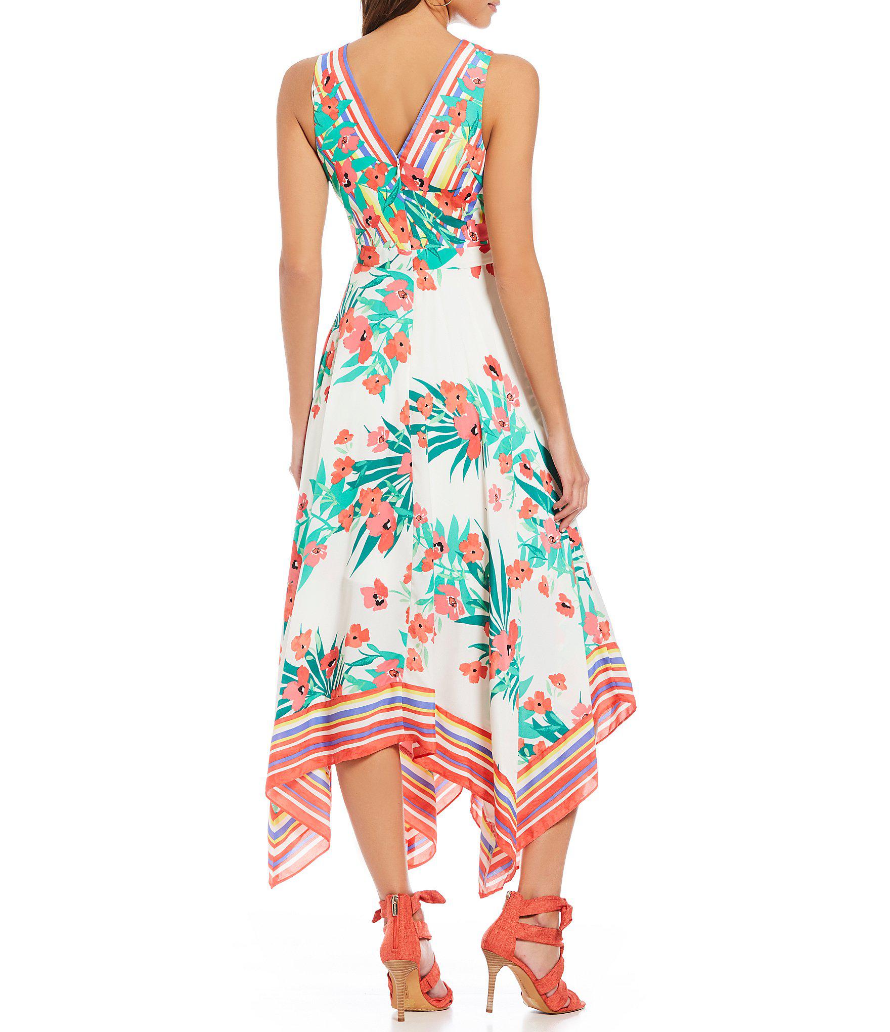 floral handkerchief dress