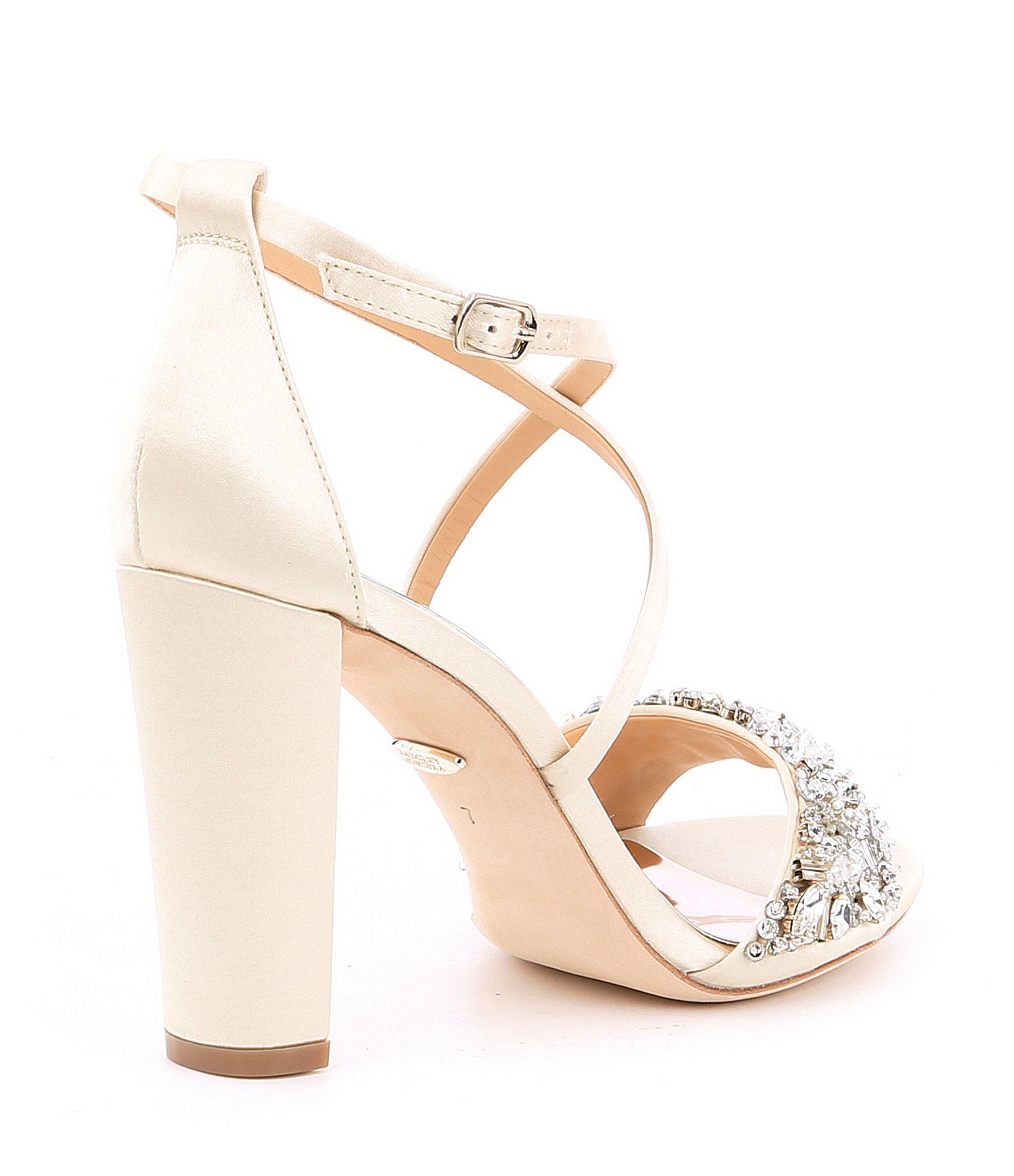 badgley mischka sandra ivory