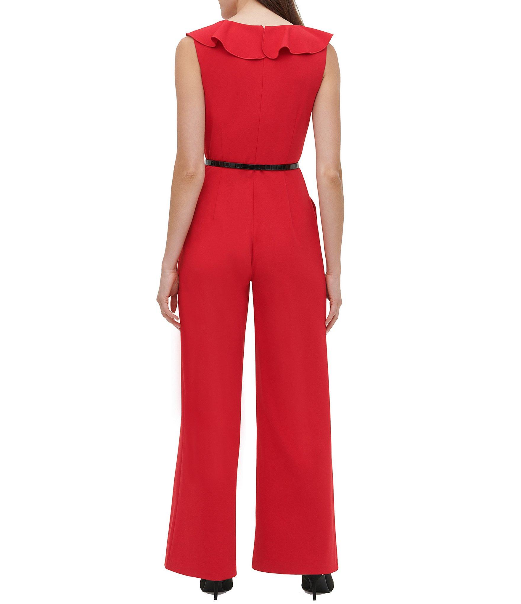 tommy hilfiger red jumpsuit