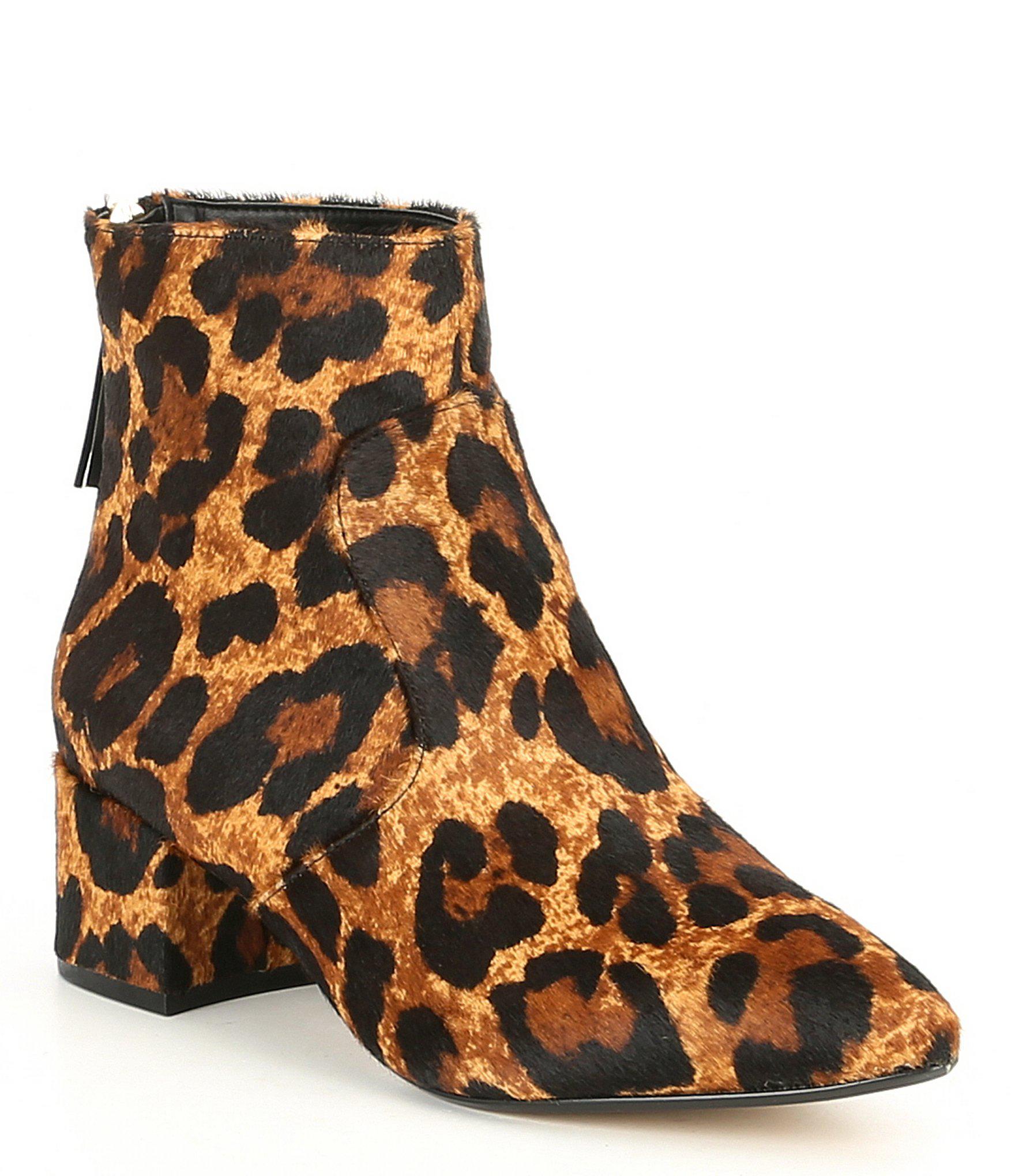 karl lagerfeld leopard booties