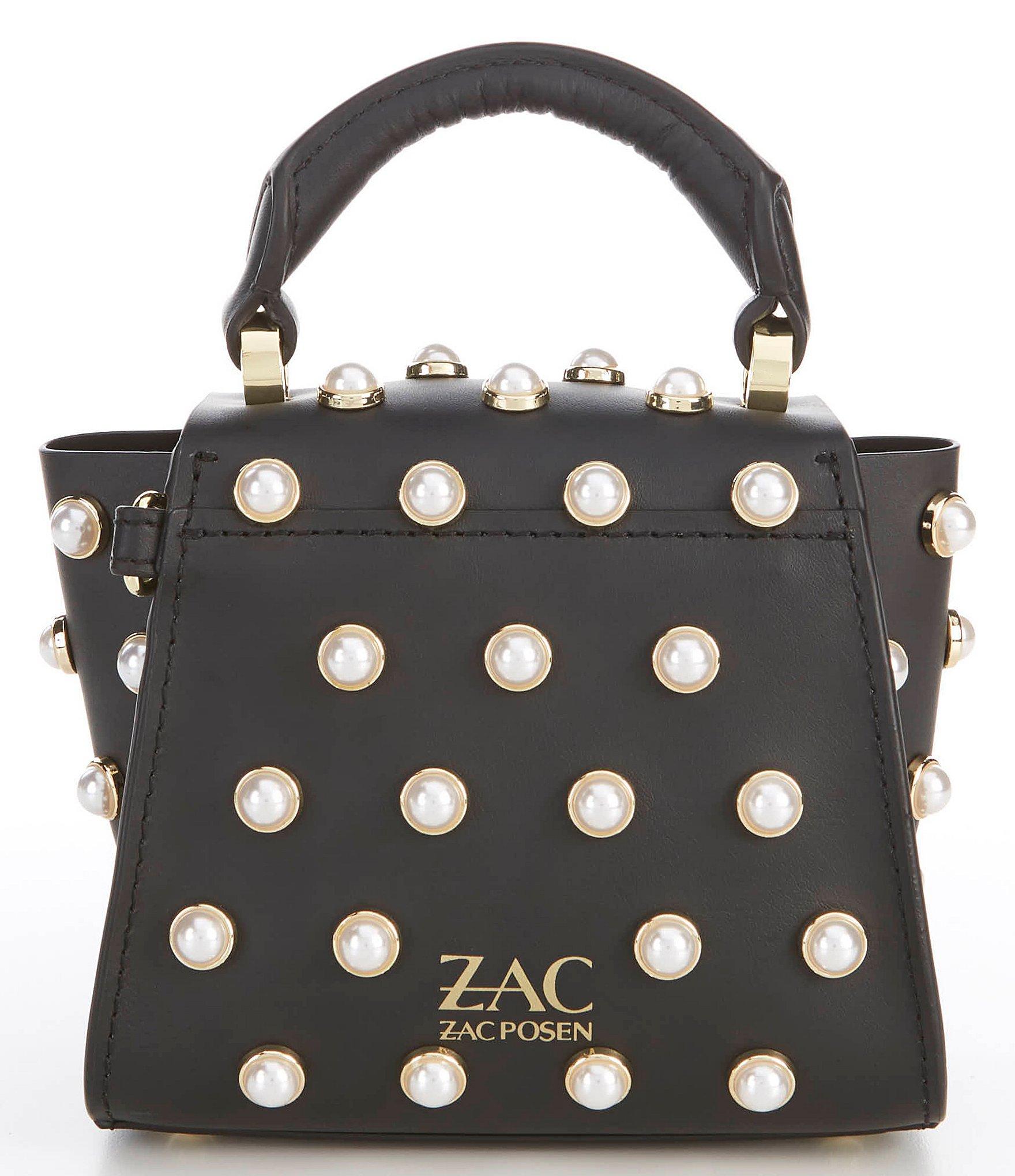 Zac Zac Posen Leather Eartha Iconic Pearl Lady Mini Top Handle ...