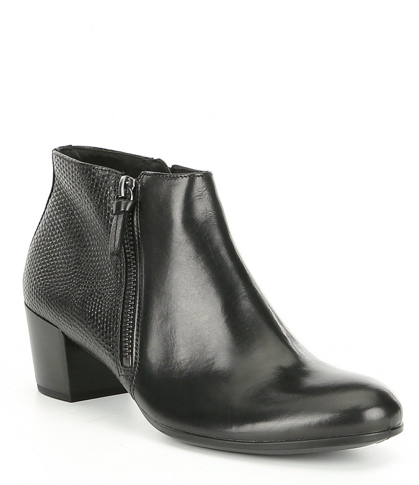 ecco black booties