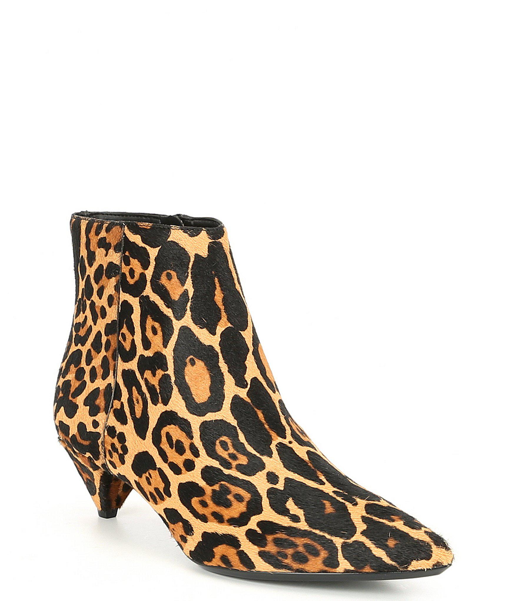 calvin klein leopard boots