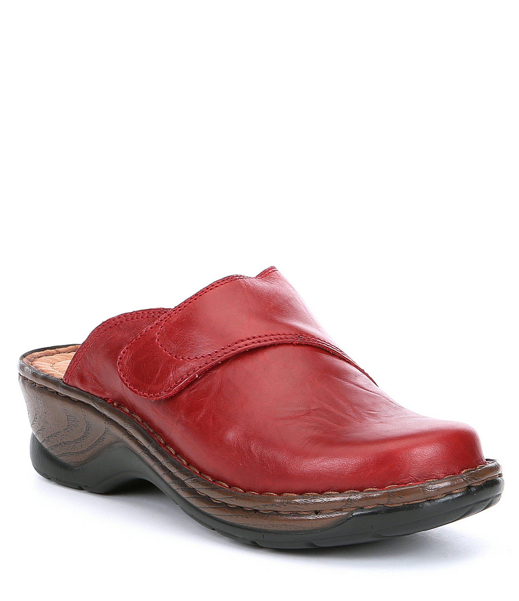 josef seibel leather clogs