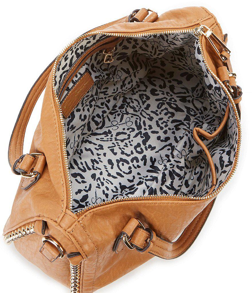 jessica simpson camile studded satchel